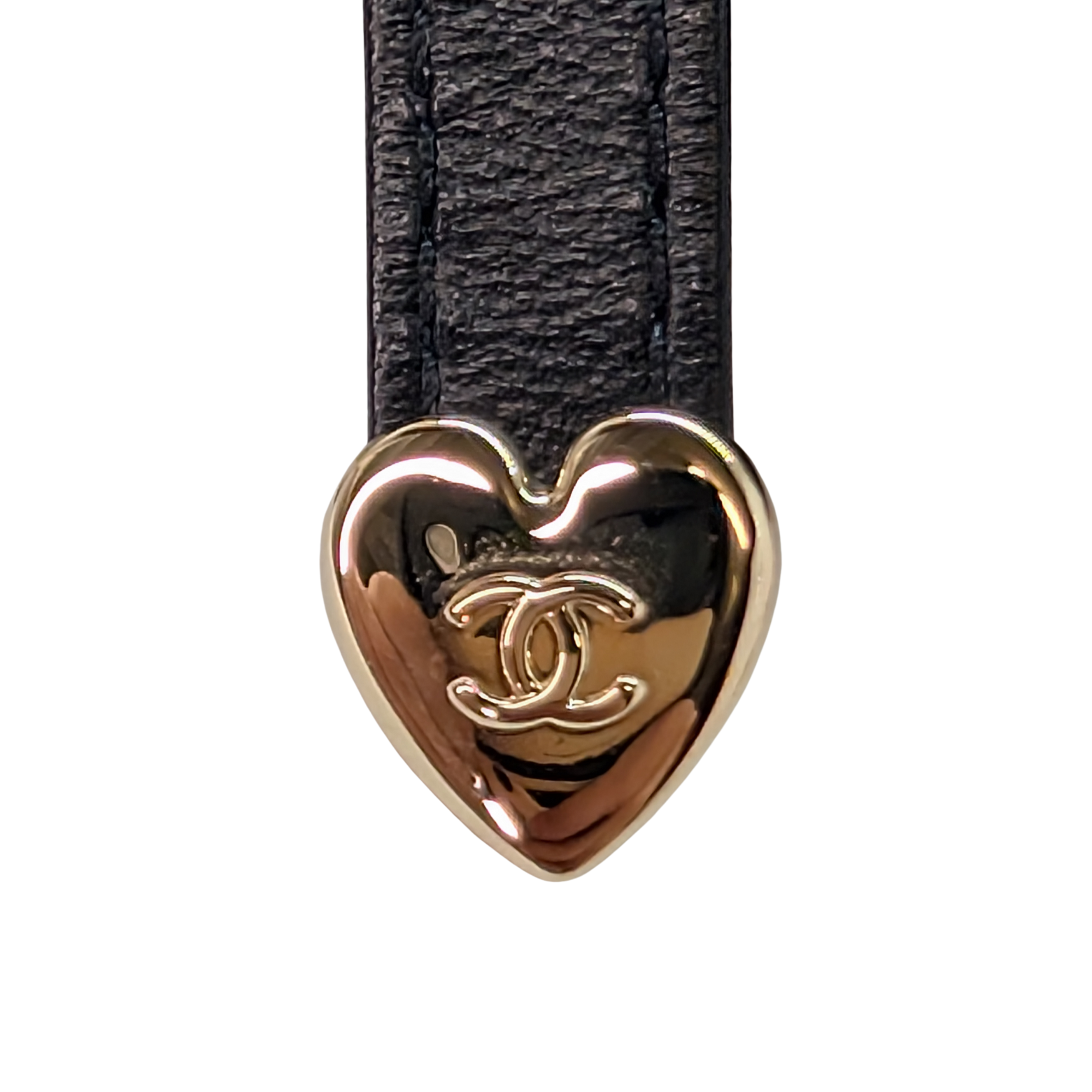 Chanel Quilted CC In Love Heart Bag Black