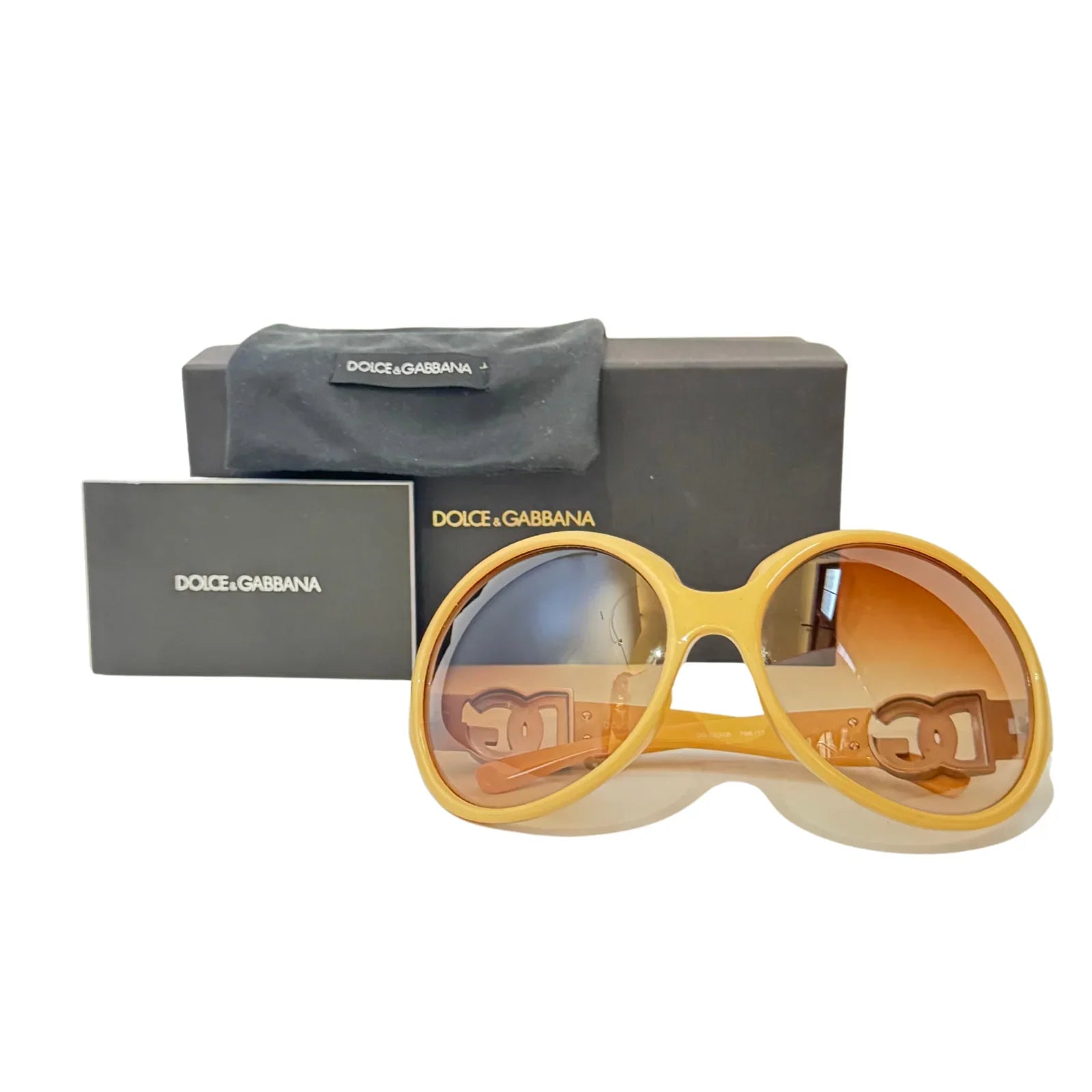 DOLCE & GABBANA 6030B Crystal Beige Gradient Sunglasses