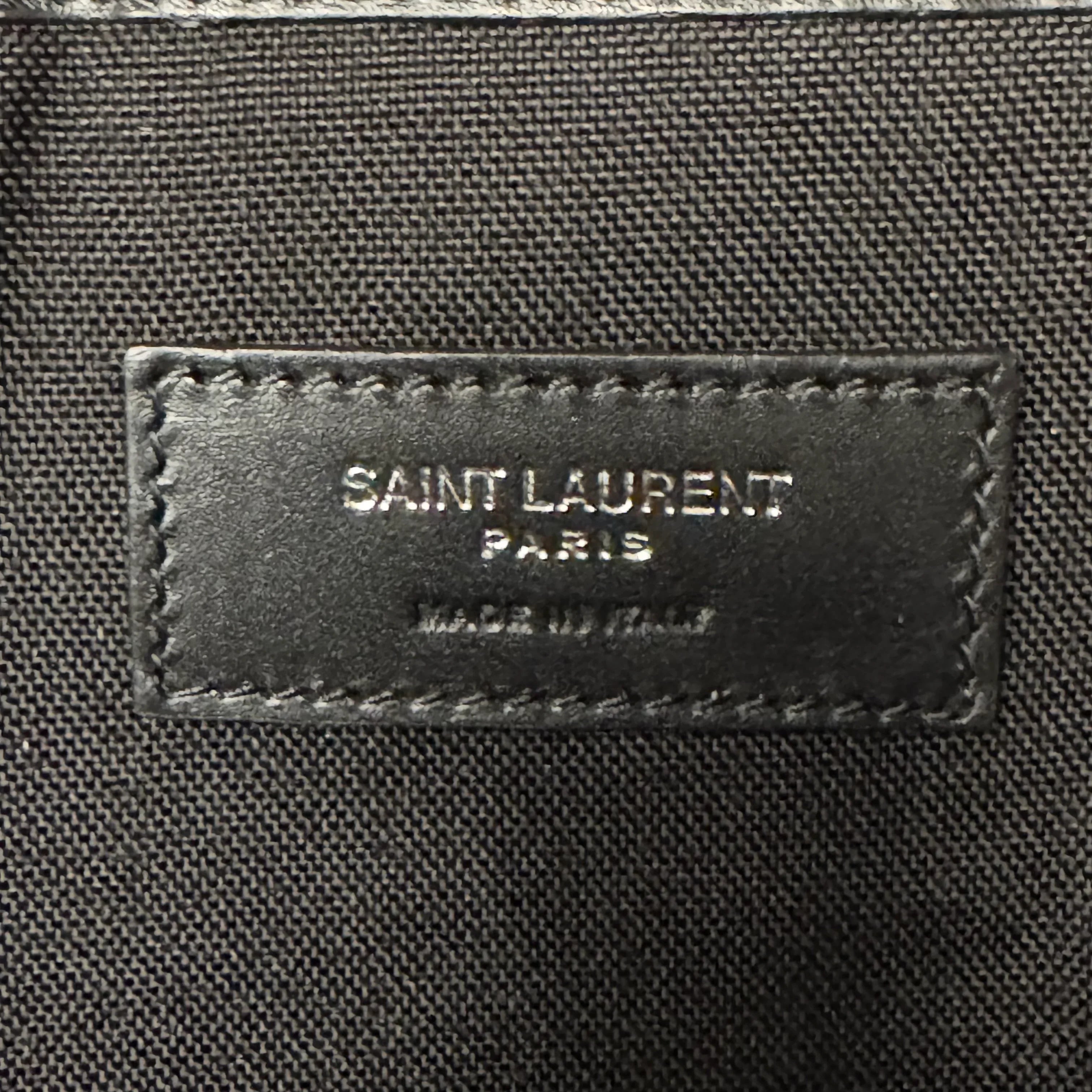 Saint Laurent YSL Multicolor Canvas Backpack Bag