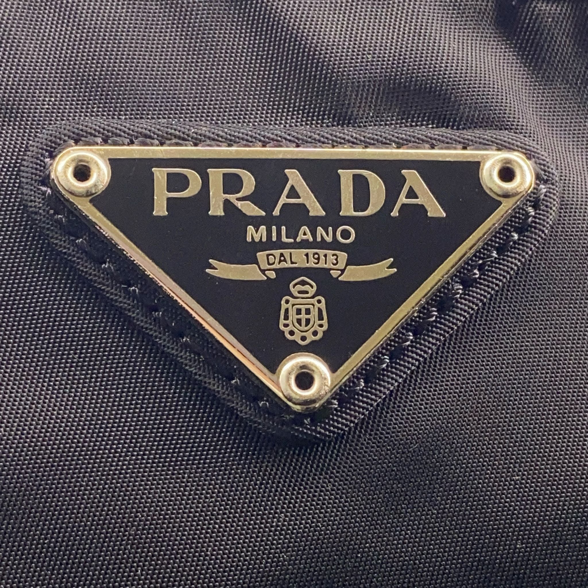 Prada Black Nylon Crossbody Messenger Black Bag
