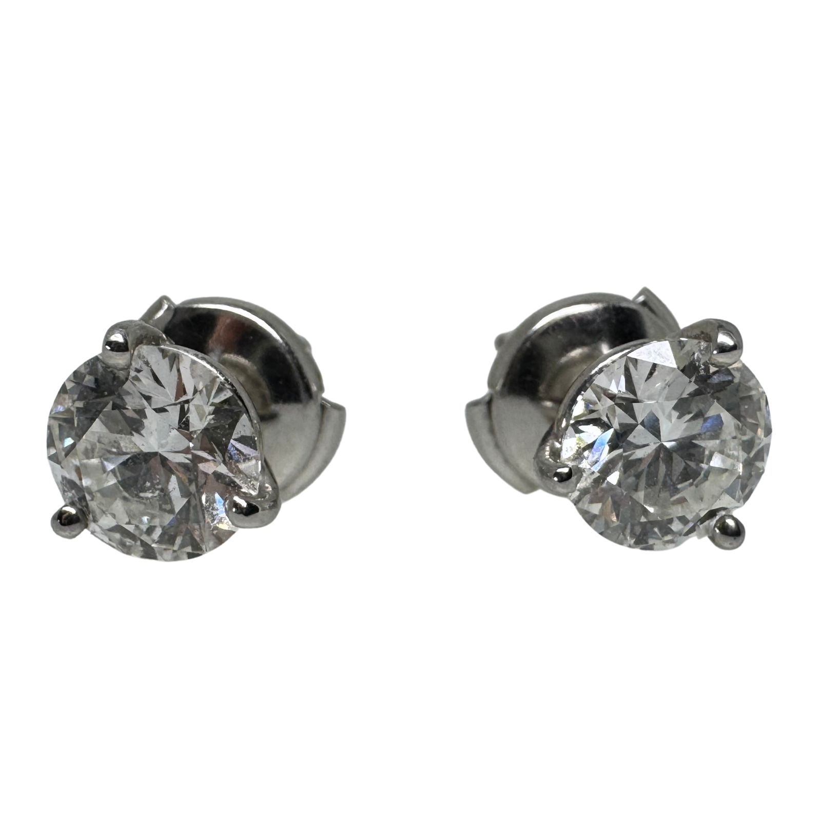 Tiffany & Co. 2.07ct Diamond Stud Earrings in Platinum