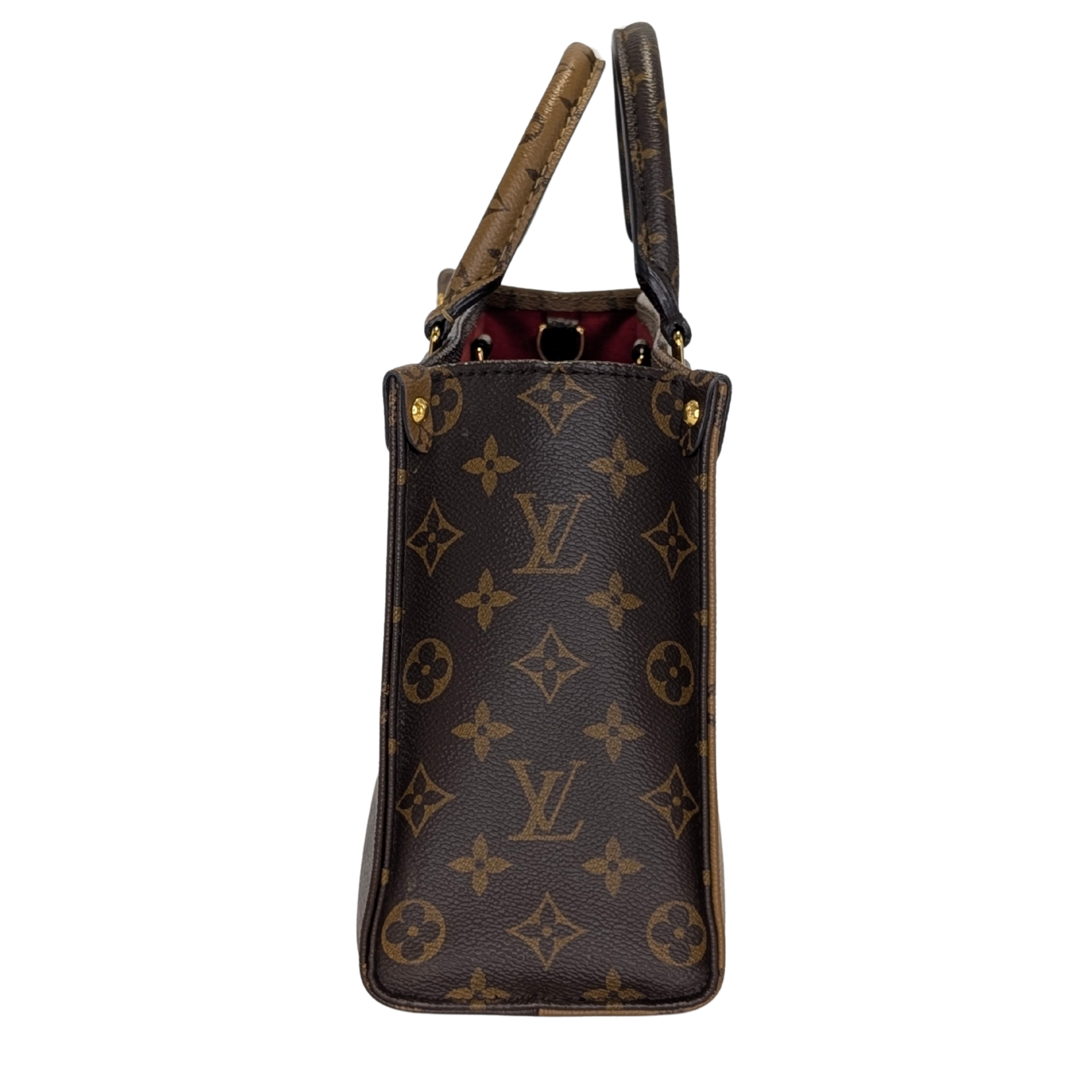 Louis Vuitton OnTheGo PM Monogram Handbag Brown