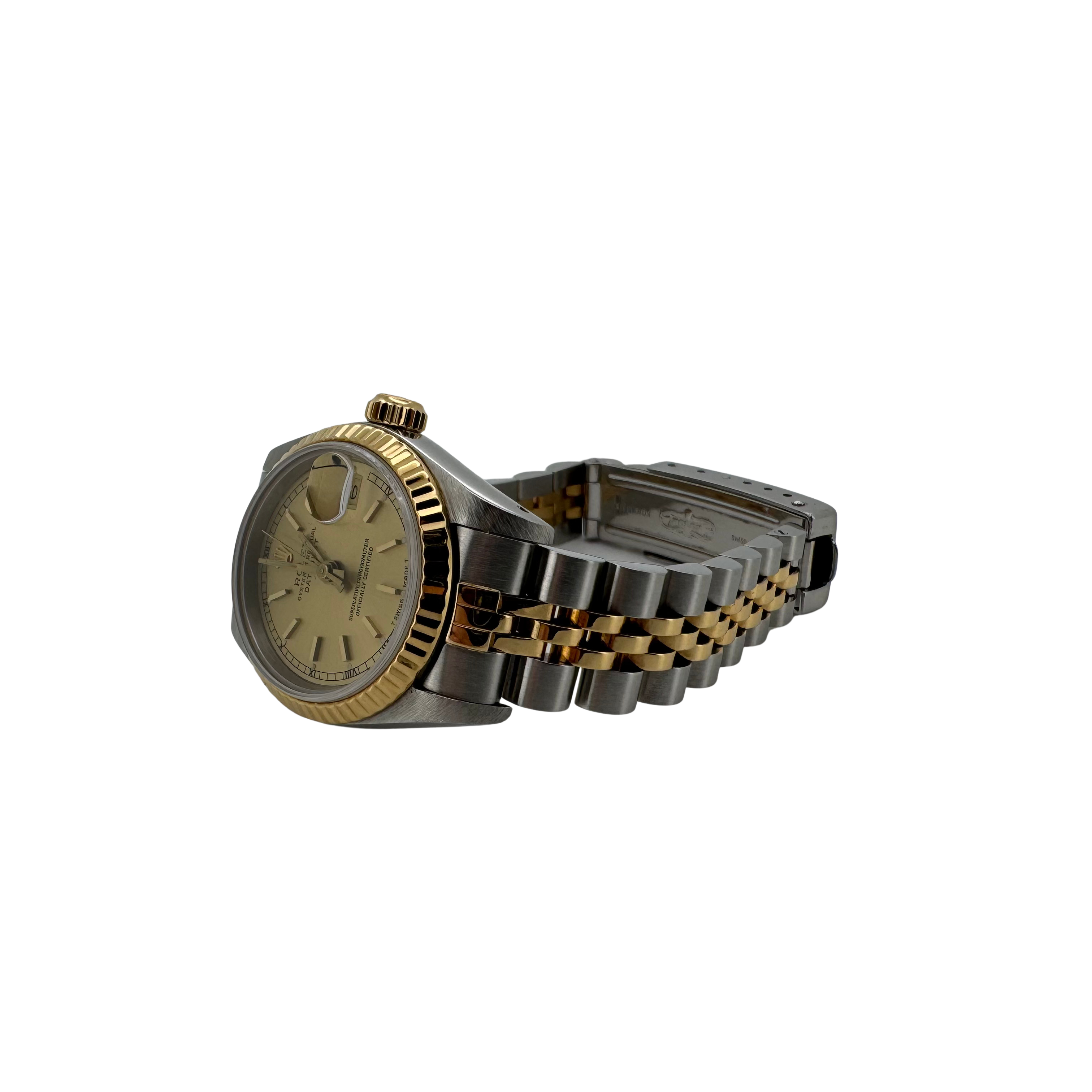 Rolex Datejust 26mm 69173 Two-Tone Champagne Dial 1990 Women's Watch - Lost Designer