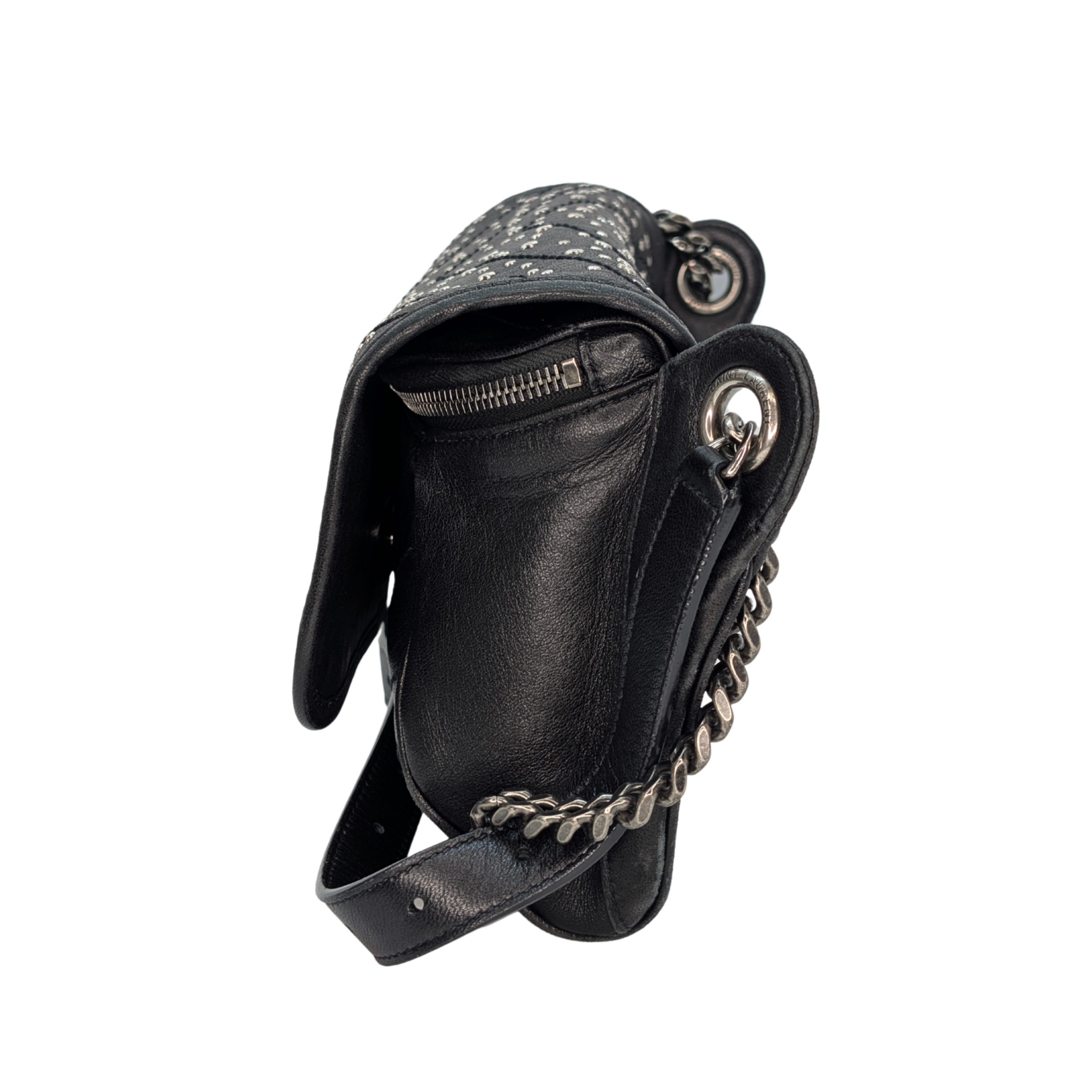 Yves Saint Laurent Niki Stardust studded Bag Black