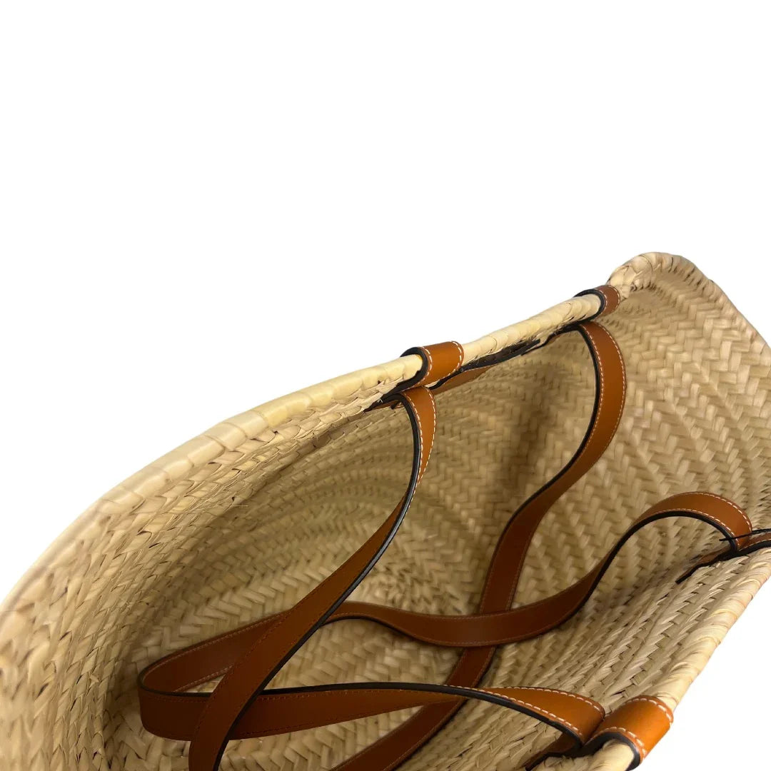 Celine Medium Triomphe Panier Tote – Palm Leaves Calfskin