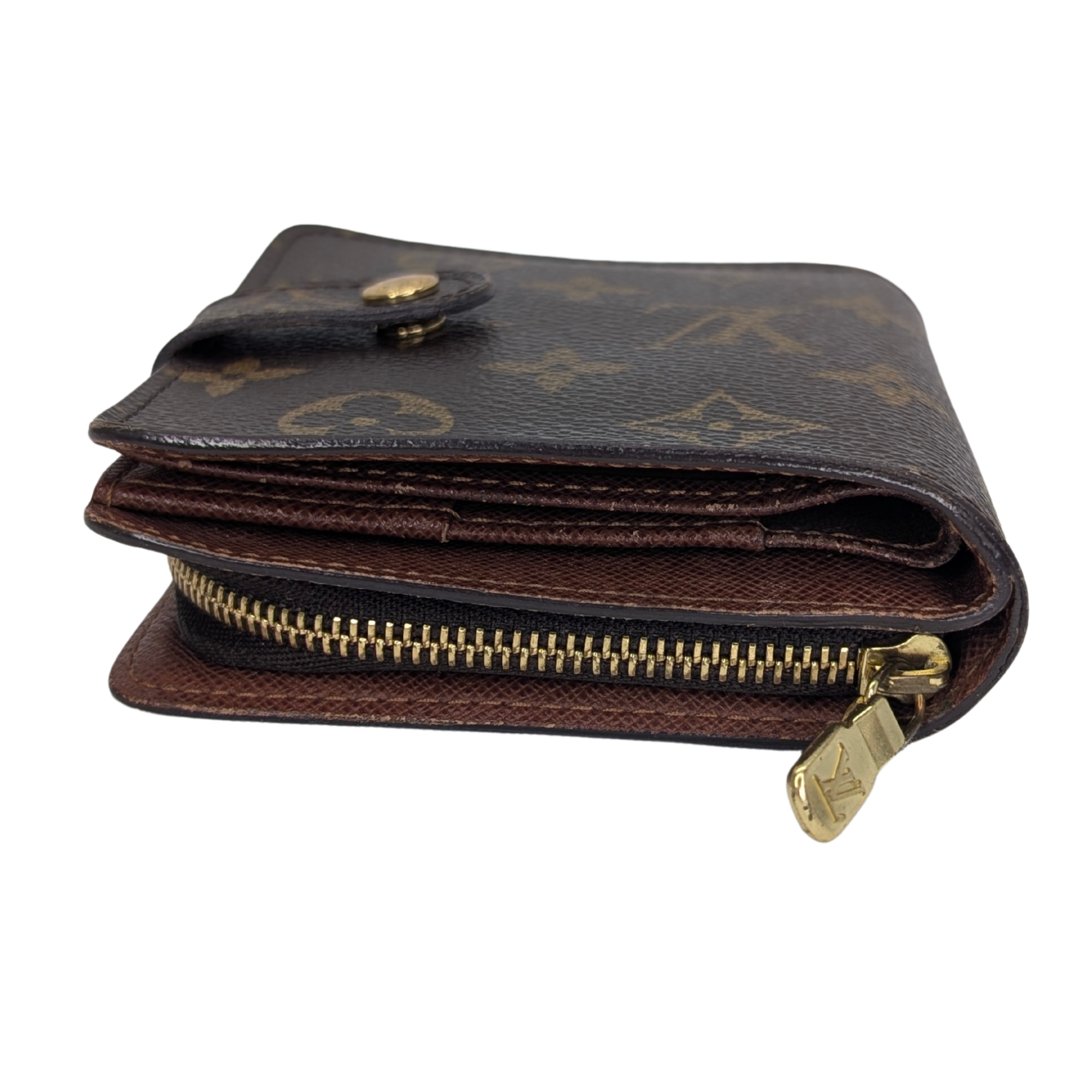 Louis Vuitton Compact Zip Bi-Fold Wallet Brown