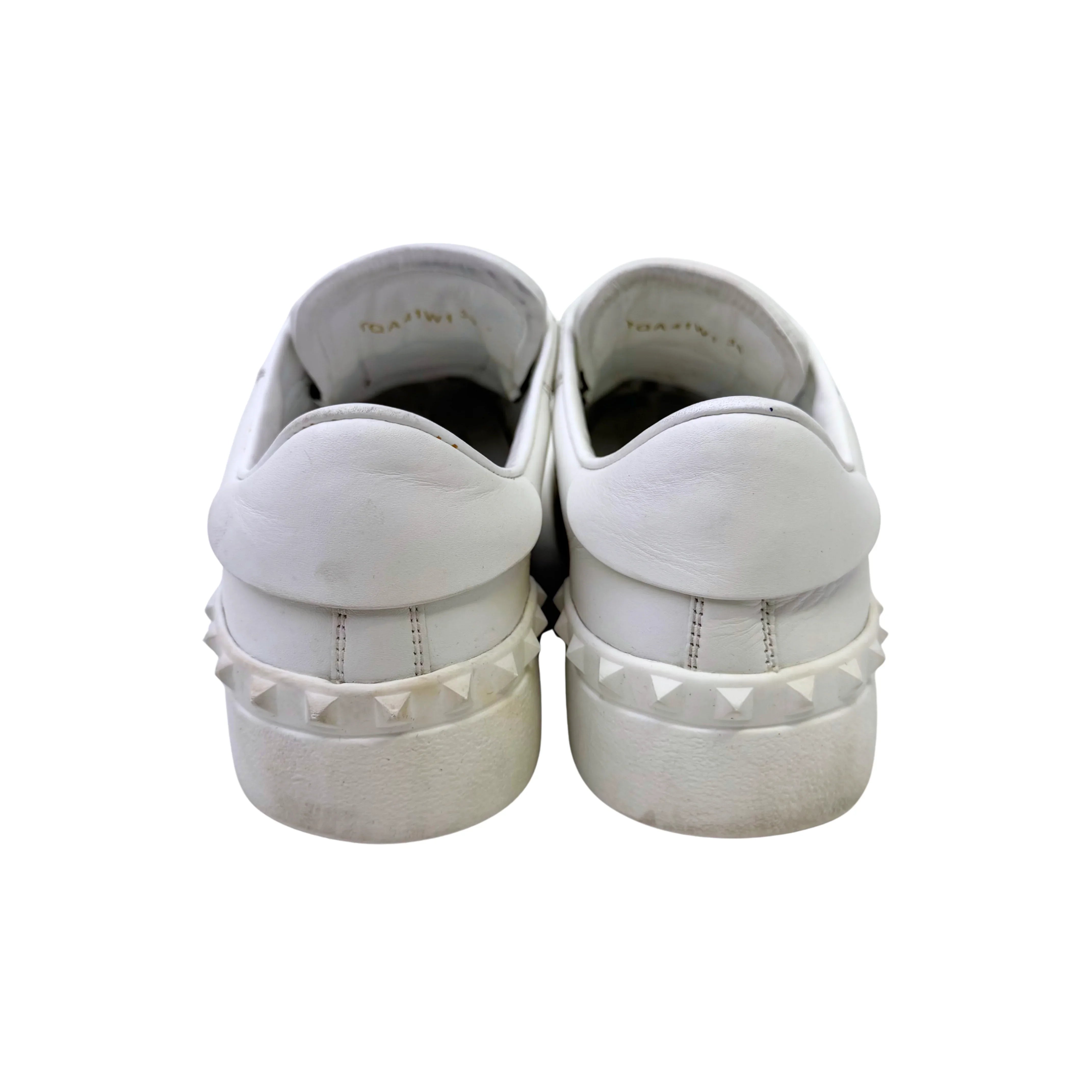 Valentino Open Slip On Sneaker White & Black Women's Size 38