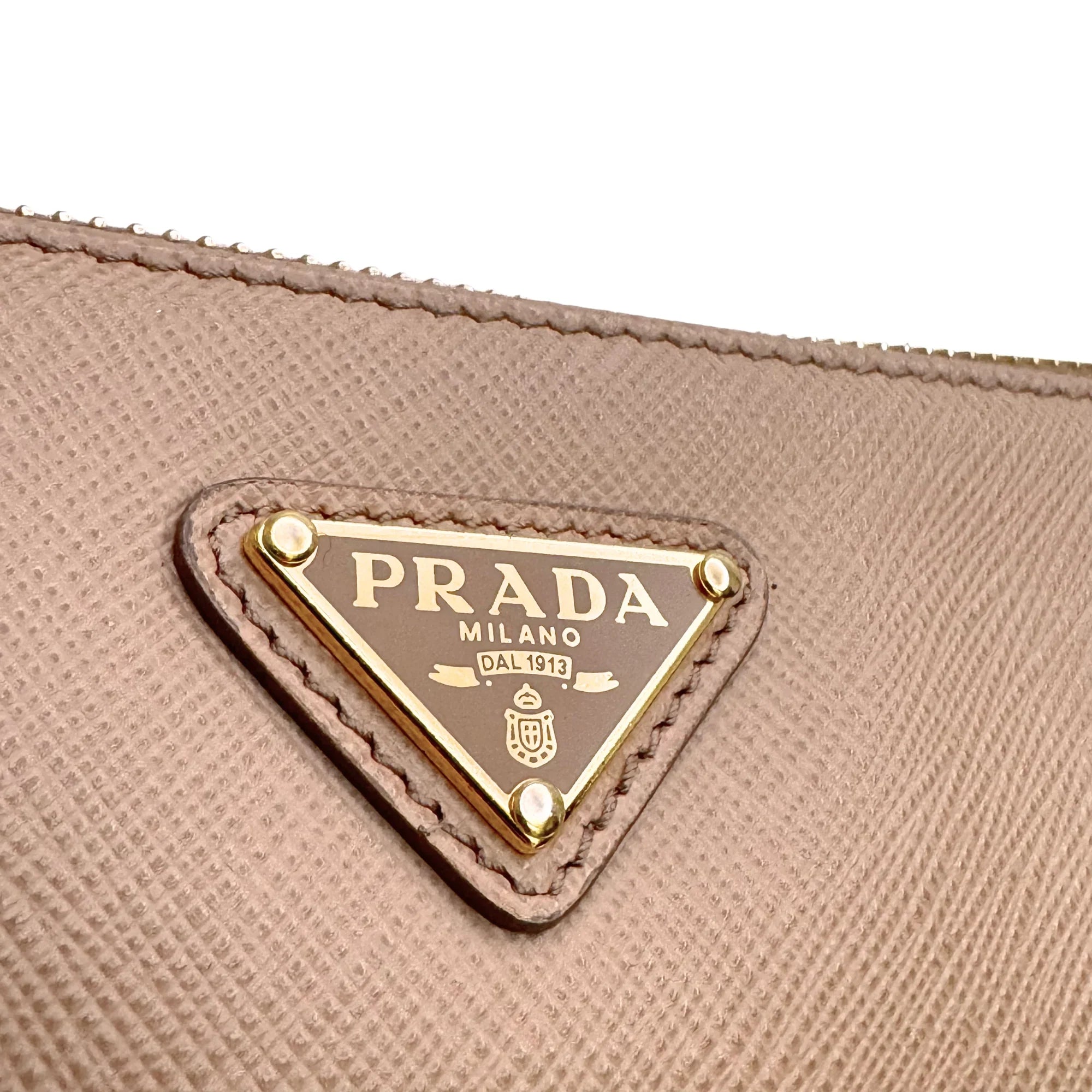 Prada Re-edition Crossbody Bag Leather Beige - Lost Designer