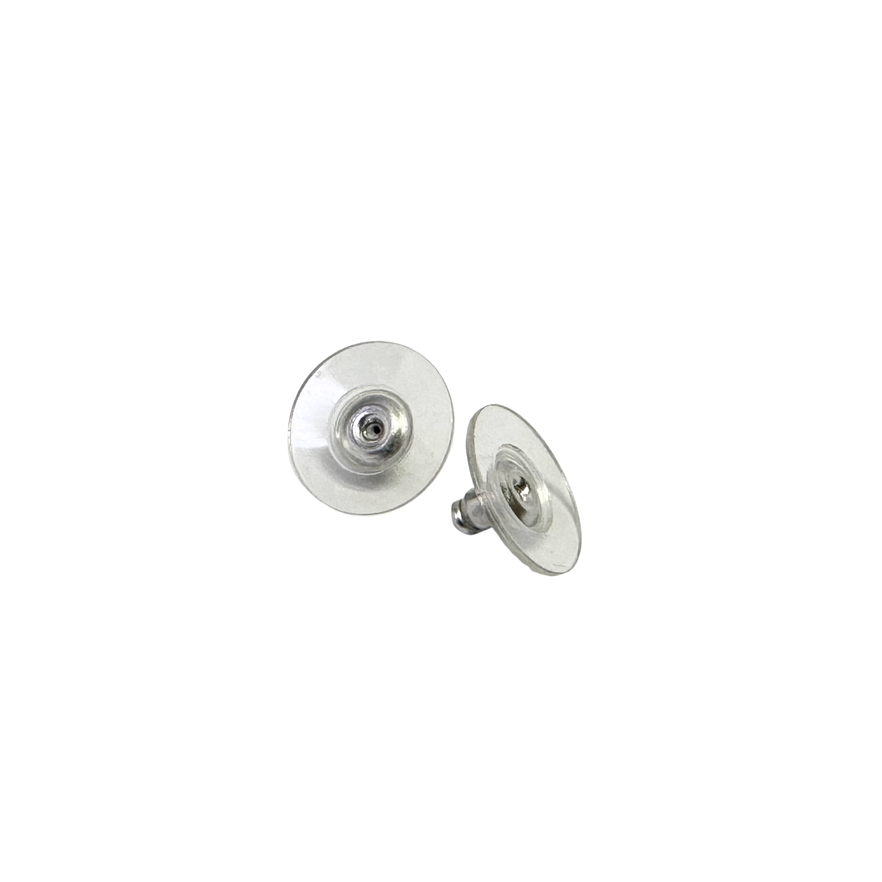 Chanel CC Earrings Metallic Gunmetal