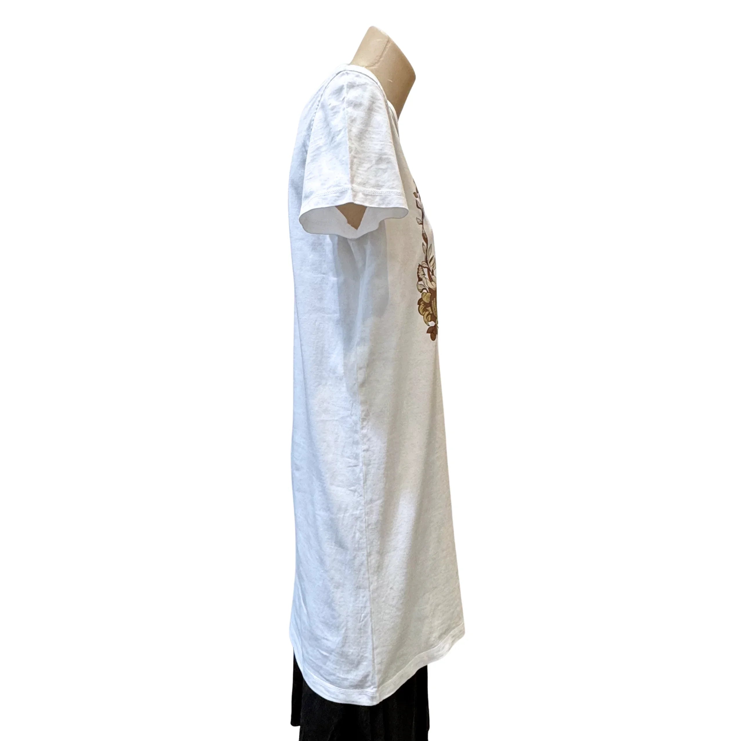 Hermes Della Cavalleria Mid T shirt Dress White 38