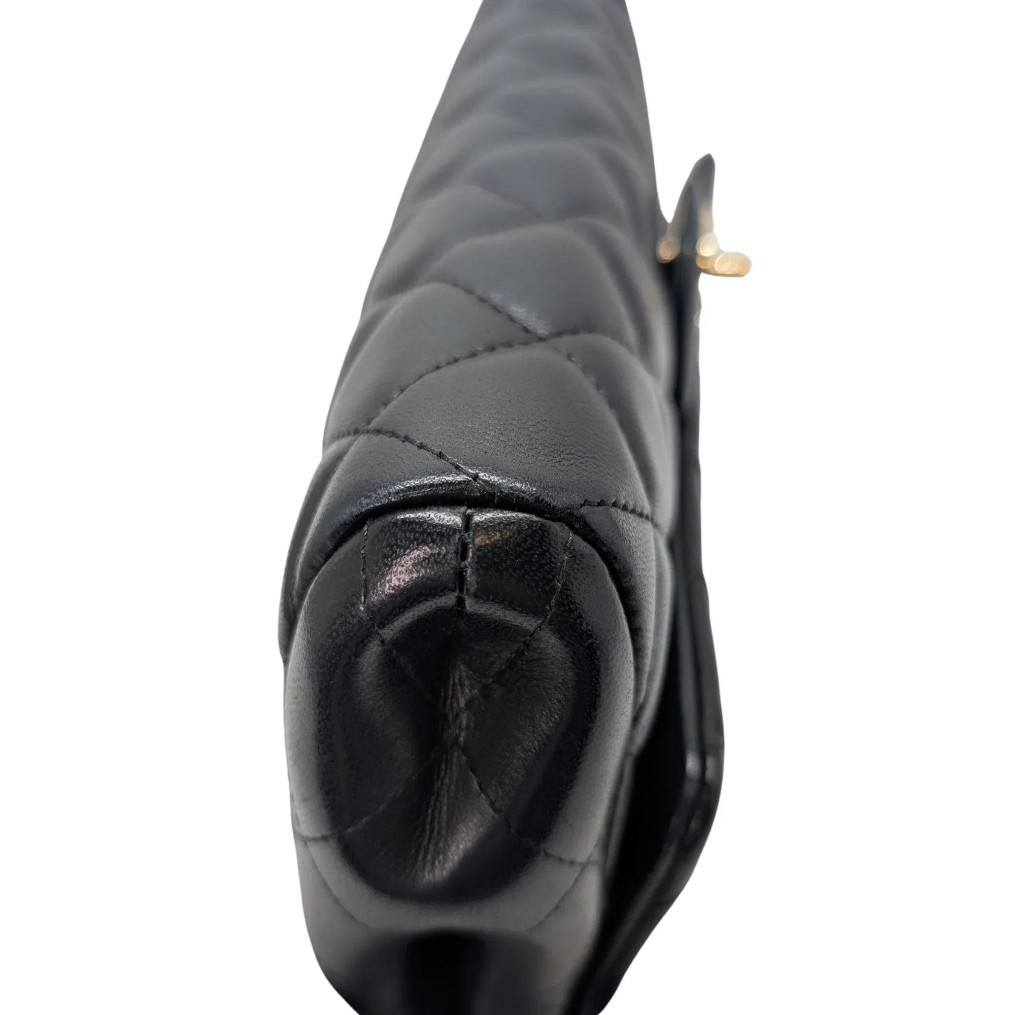 Chanel Classic Quilted Clutch With Chain Black - Lost Designer