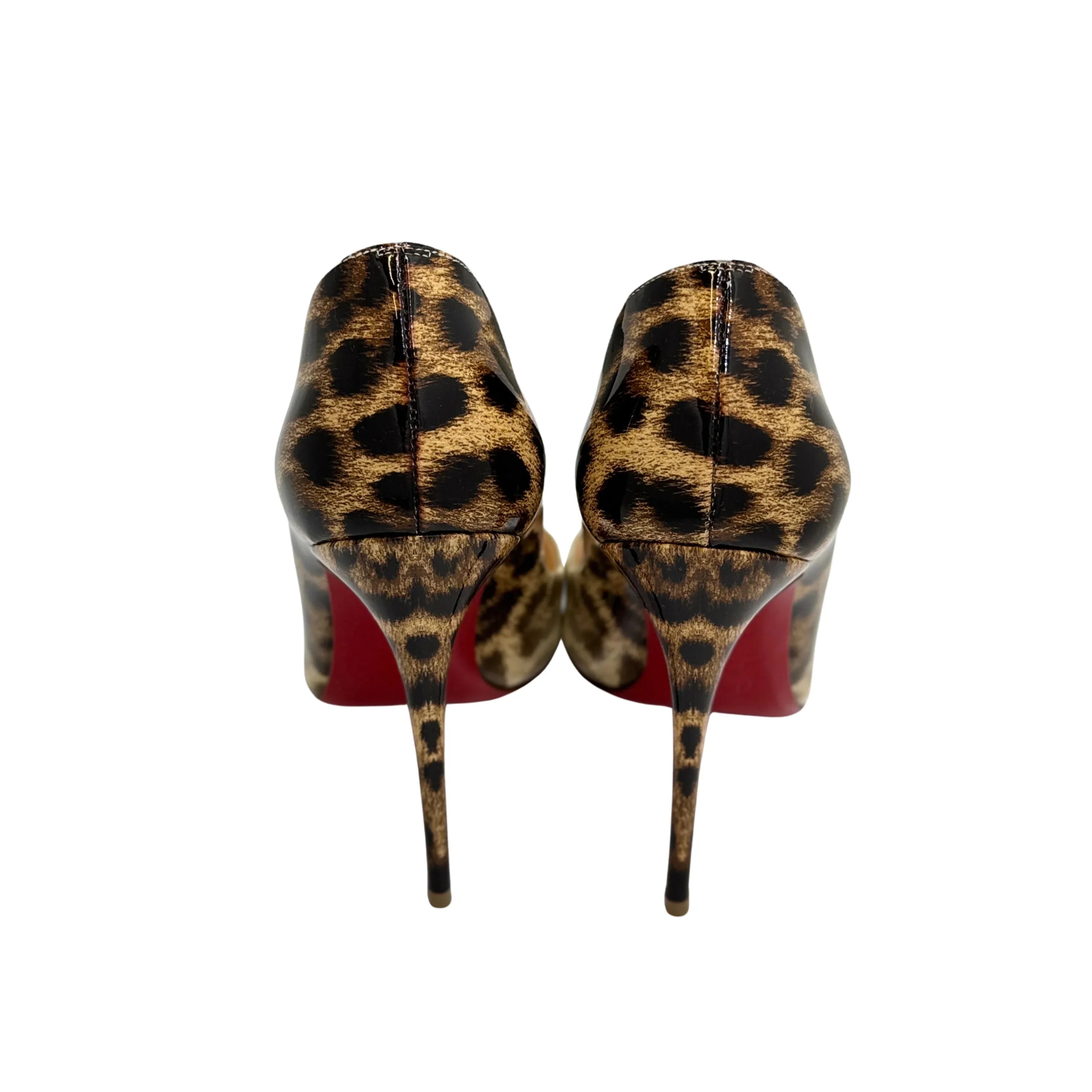 Christian Louboutin White Leopard Print So Kate Pumps 36 - Lost Designer