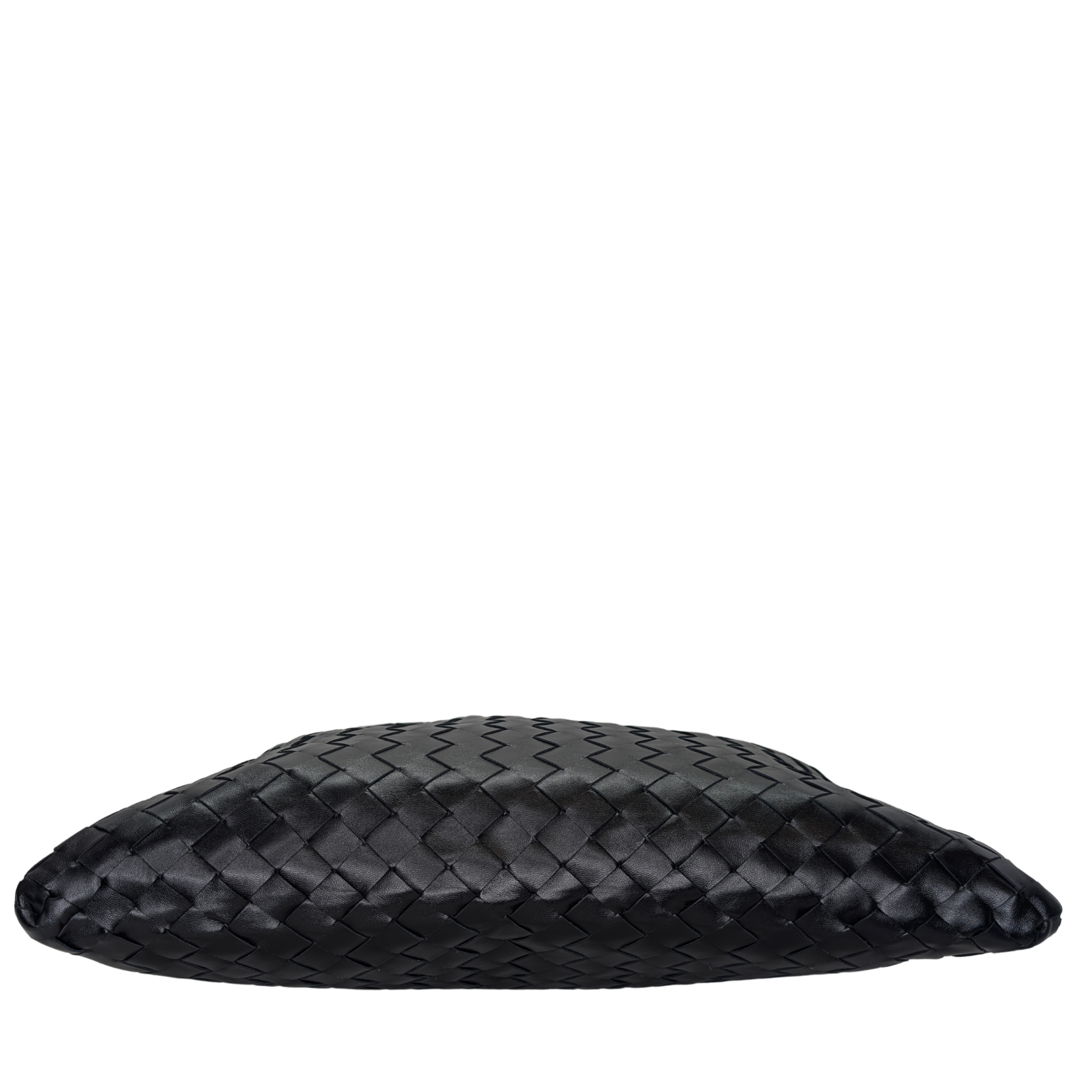 Bottega Veneta Small Hop Intrecciato Shoulder Bag Black