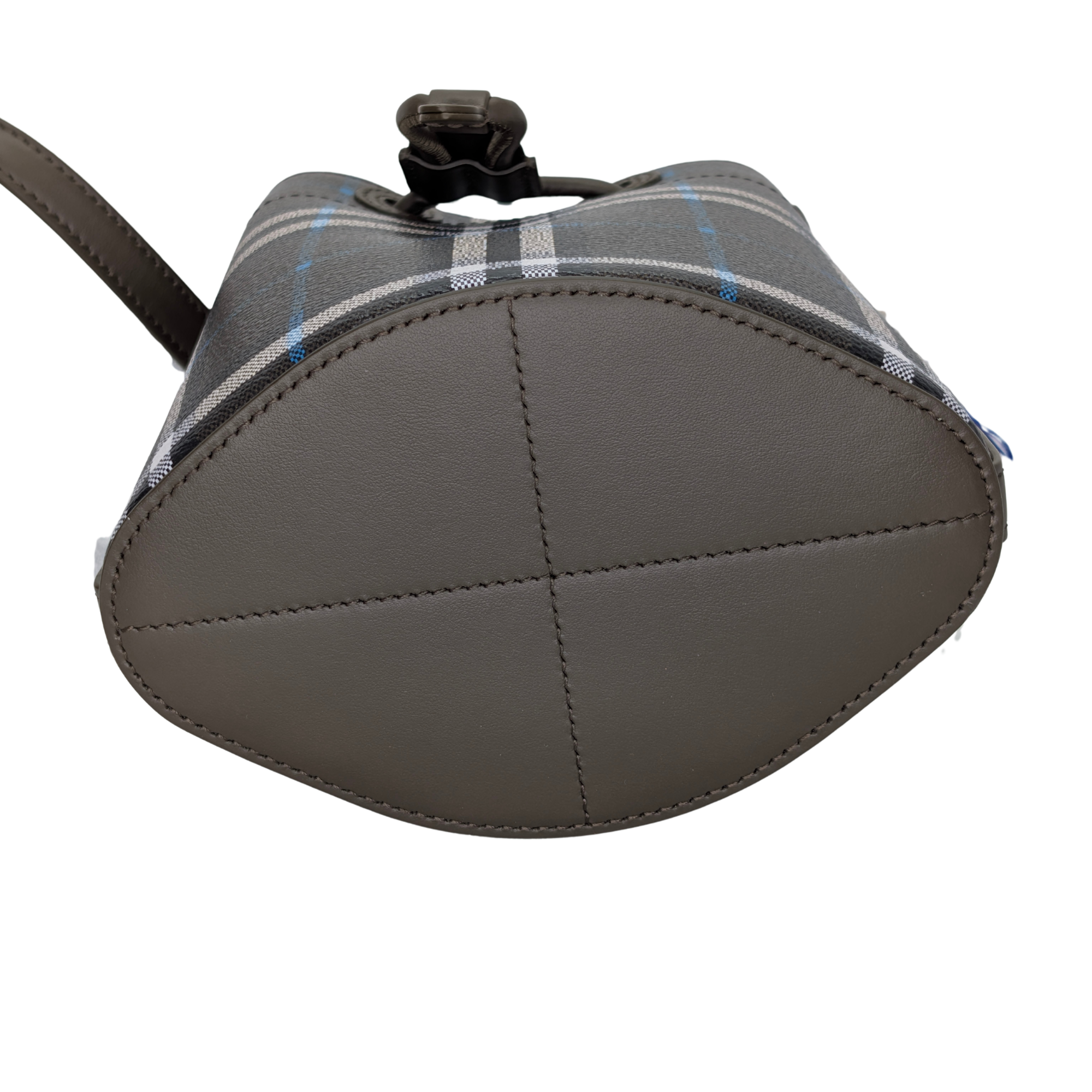 Burberry Mini Drawstring Bucket Bag Grey