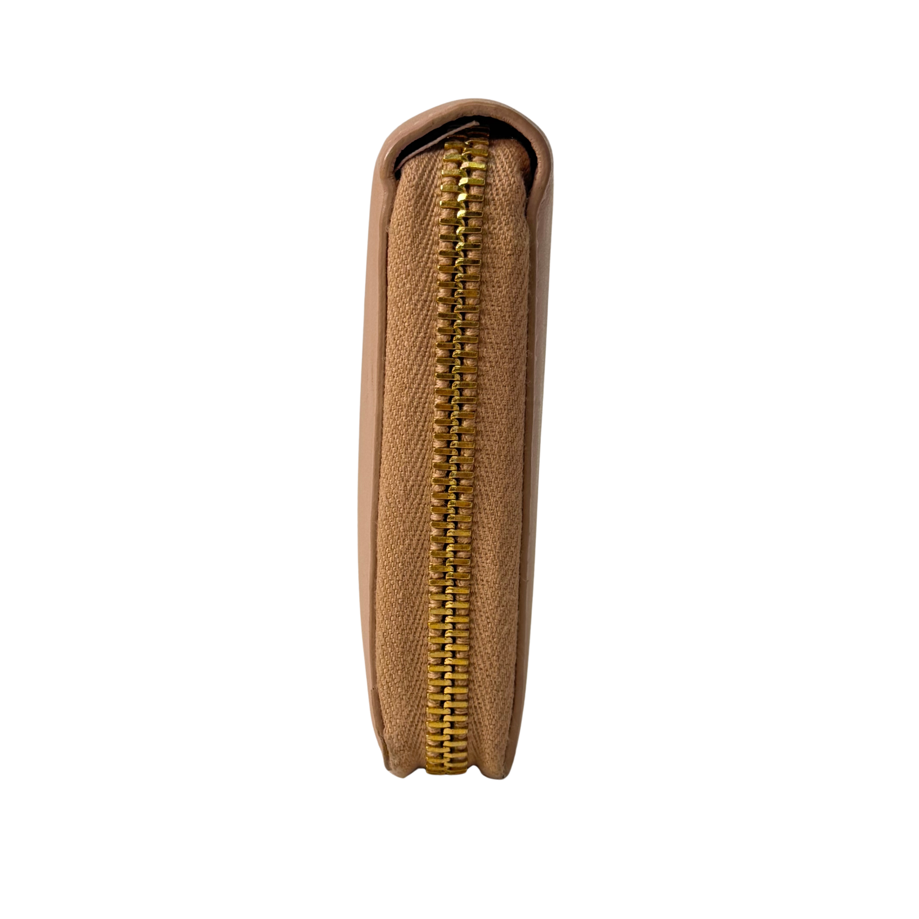 Yves Saint Laurent Smooth Calfskin Long Beige Wallet