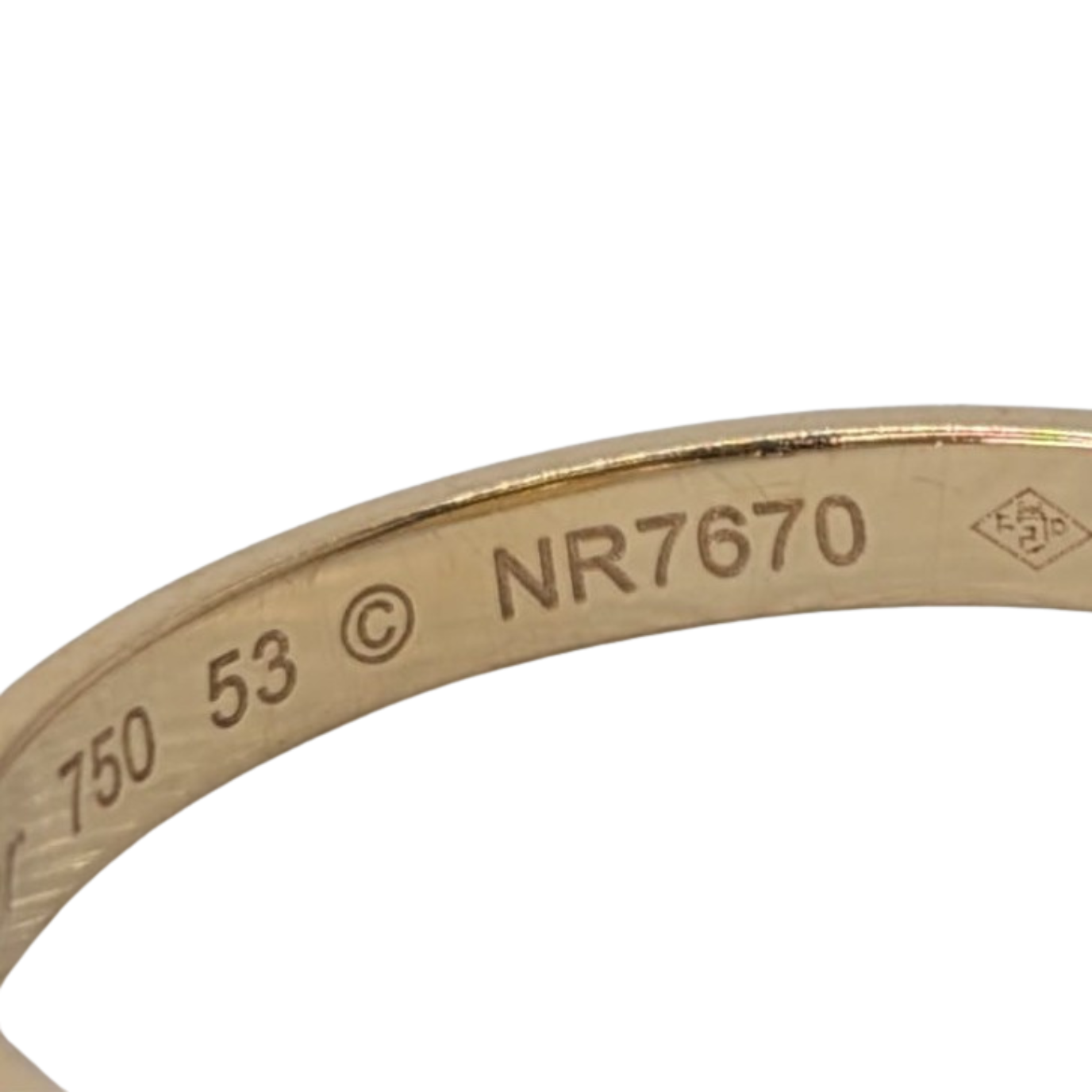 Cartier Pasha Mother Of Pearl 18K Gold Ring Size M½