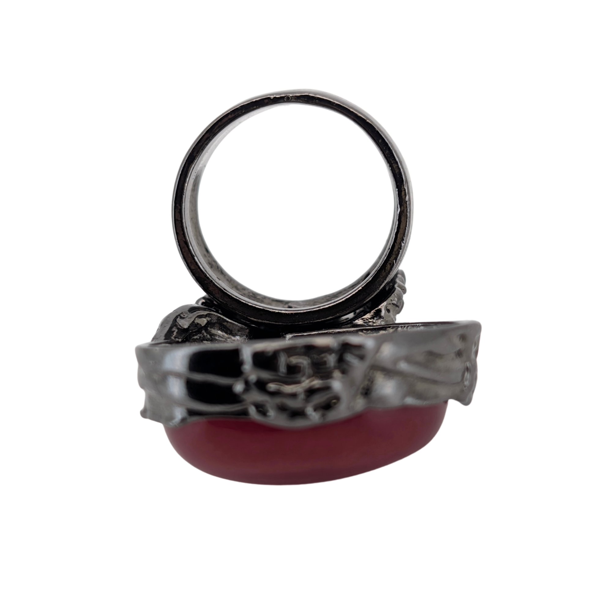 Yves Saint Laurent Arty Red Enamel Ring Size 56/P½