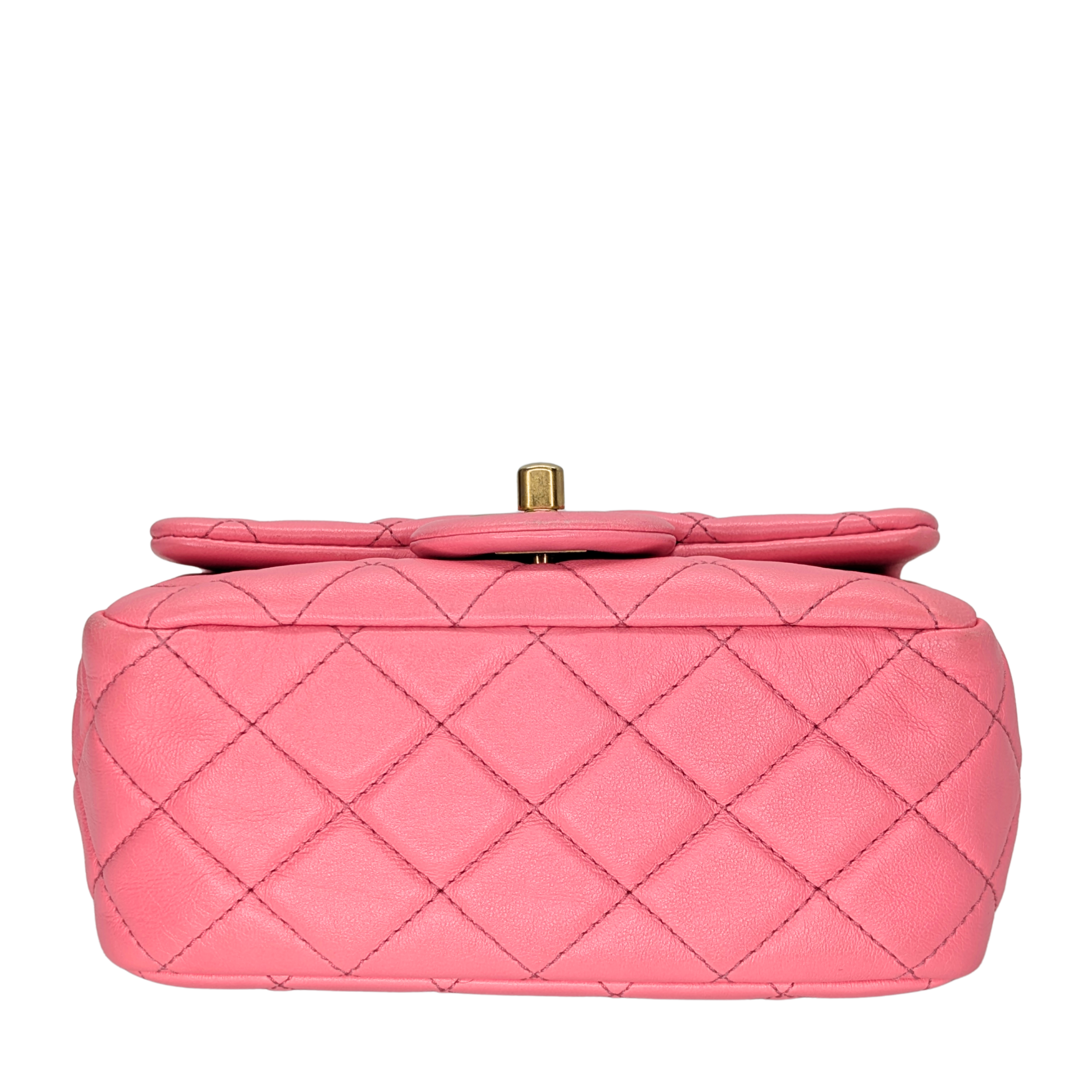 Chanel Pearl Crush Mini Rectangular Lambskin Pink