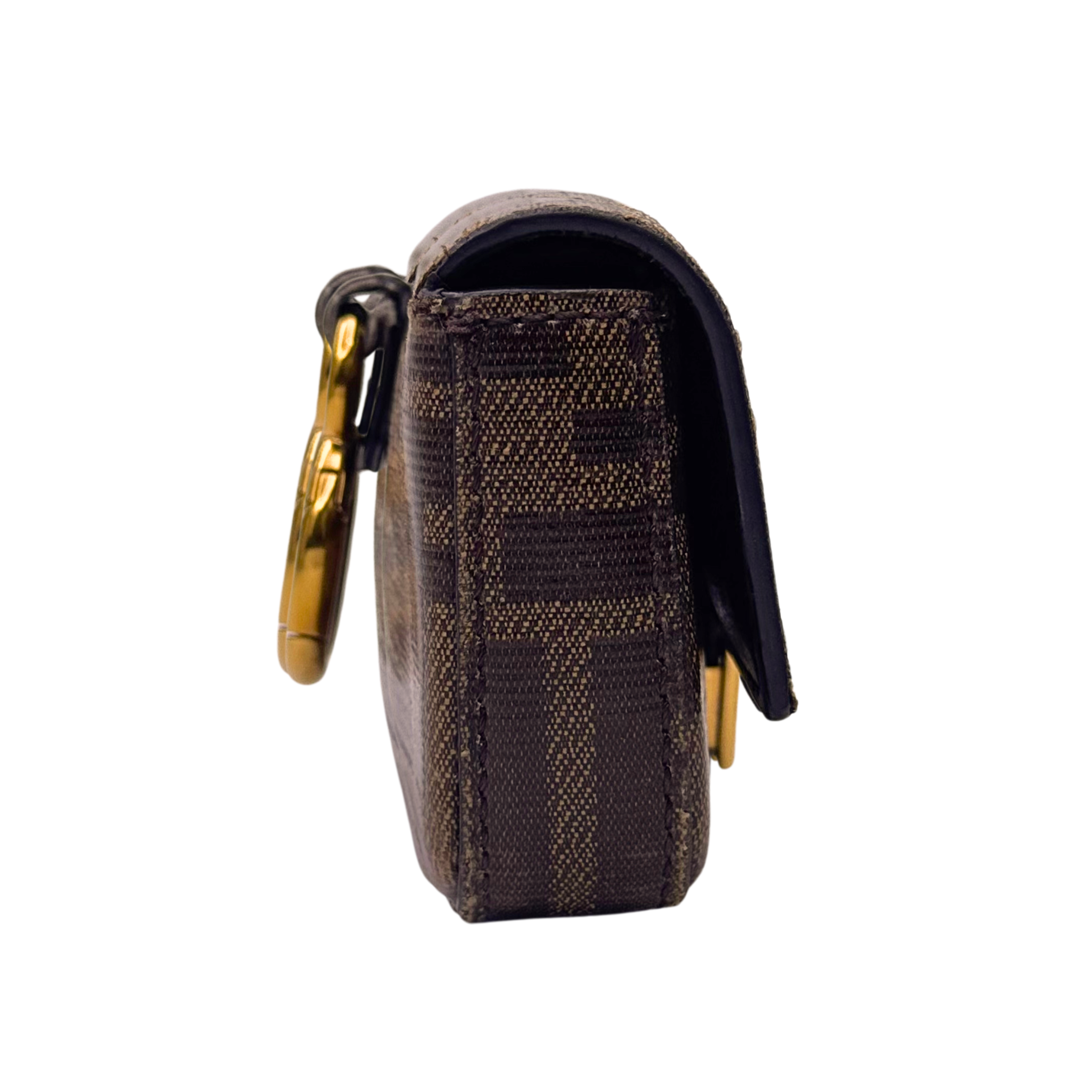 Fendi Nano Baguette Crossbody Bag Brown