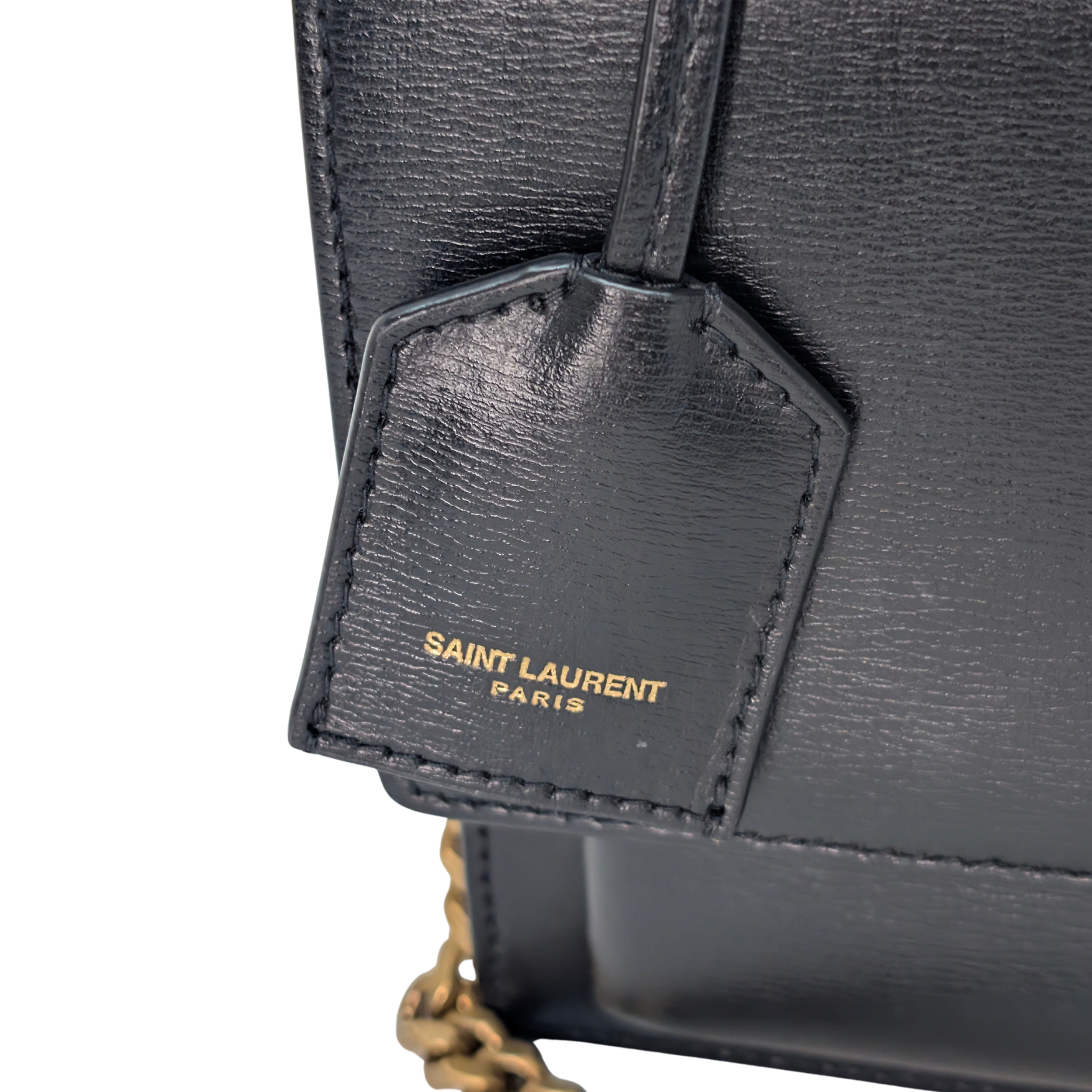 Yves Saint Laurent Sunset Small Leather Shoulder Bag Black