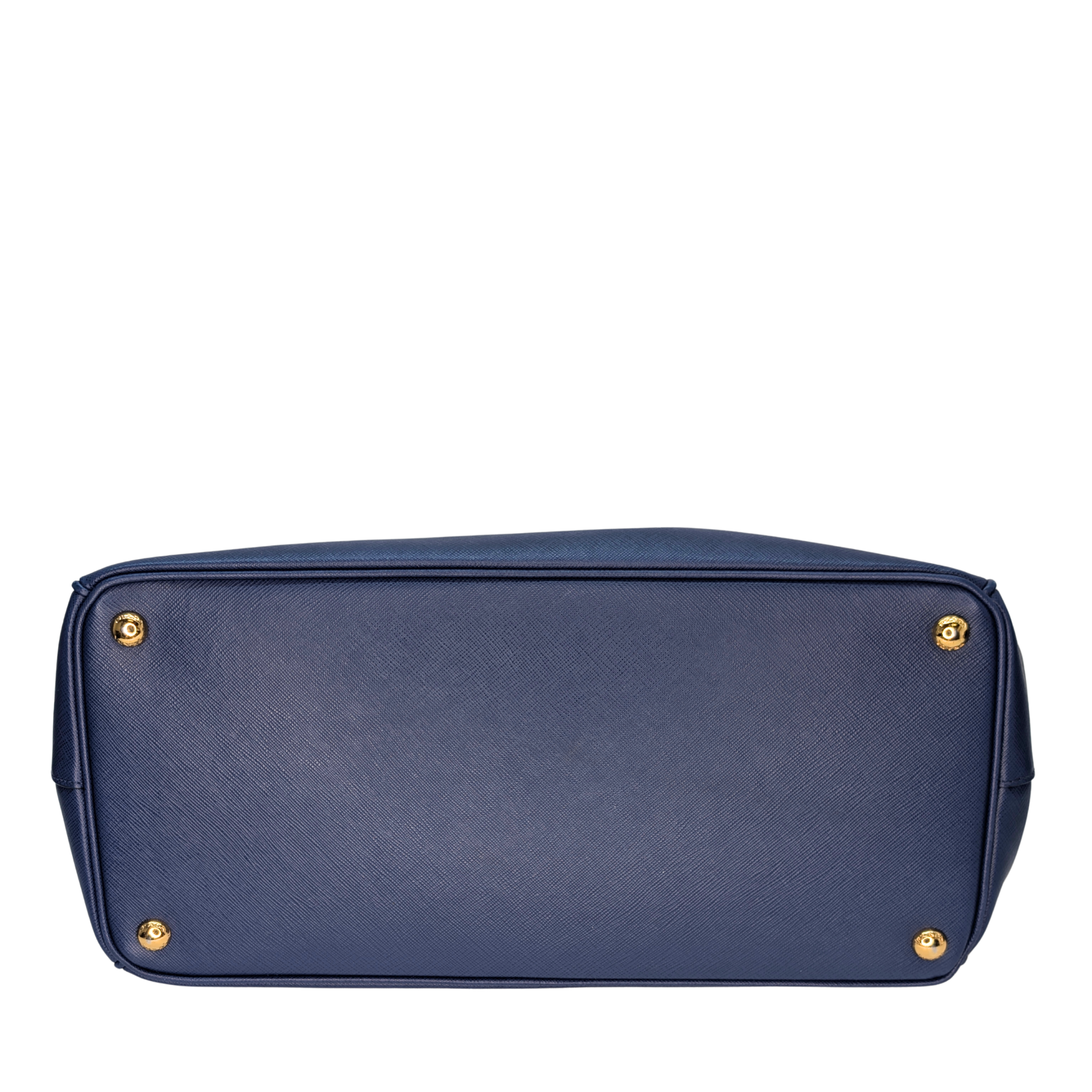 Prada Saffiano Lux Galleria Large Double Zip Tote Navy