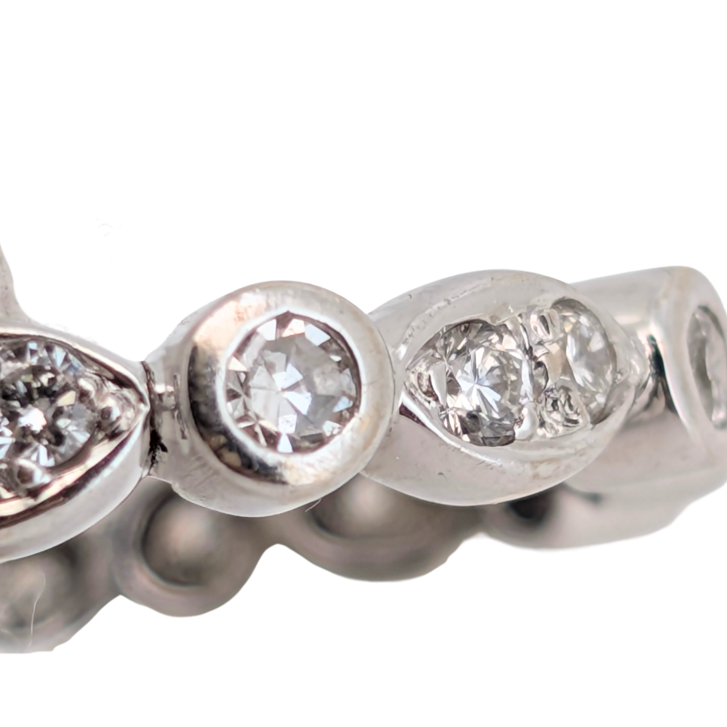 0.50Ct Natural Diamond Marquise Motif Eternity Band Ring In 18K White Gold