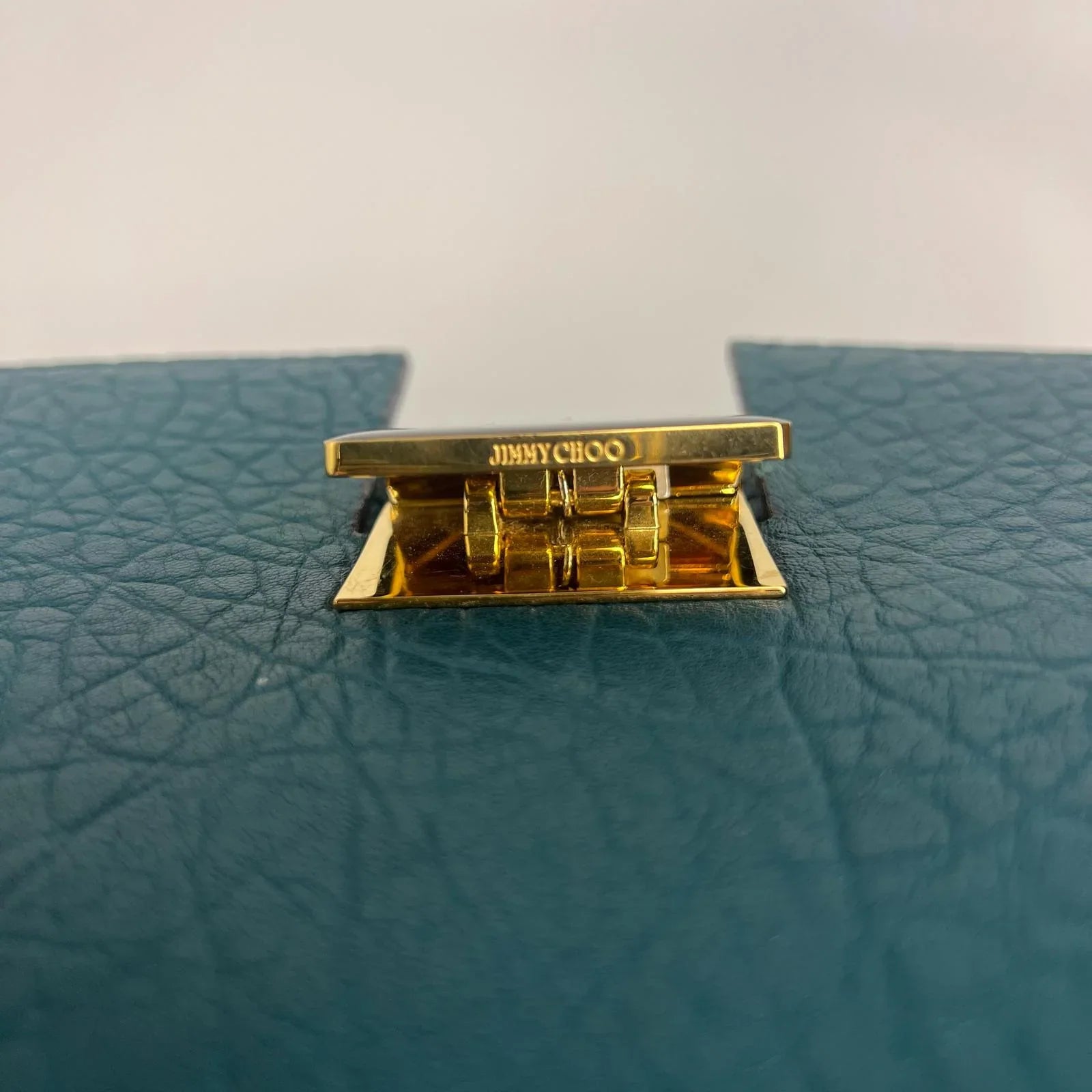 Jimmy Choo Lockett/XB Medium Bag – Teal Leather & Leopard Pony Hair