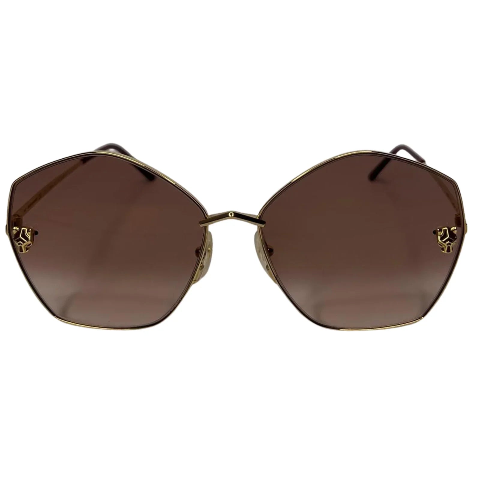 Cartier Panthère de Cartier Sunglasses – Gold / Brown Gradient