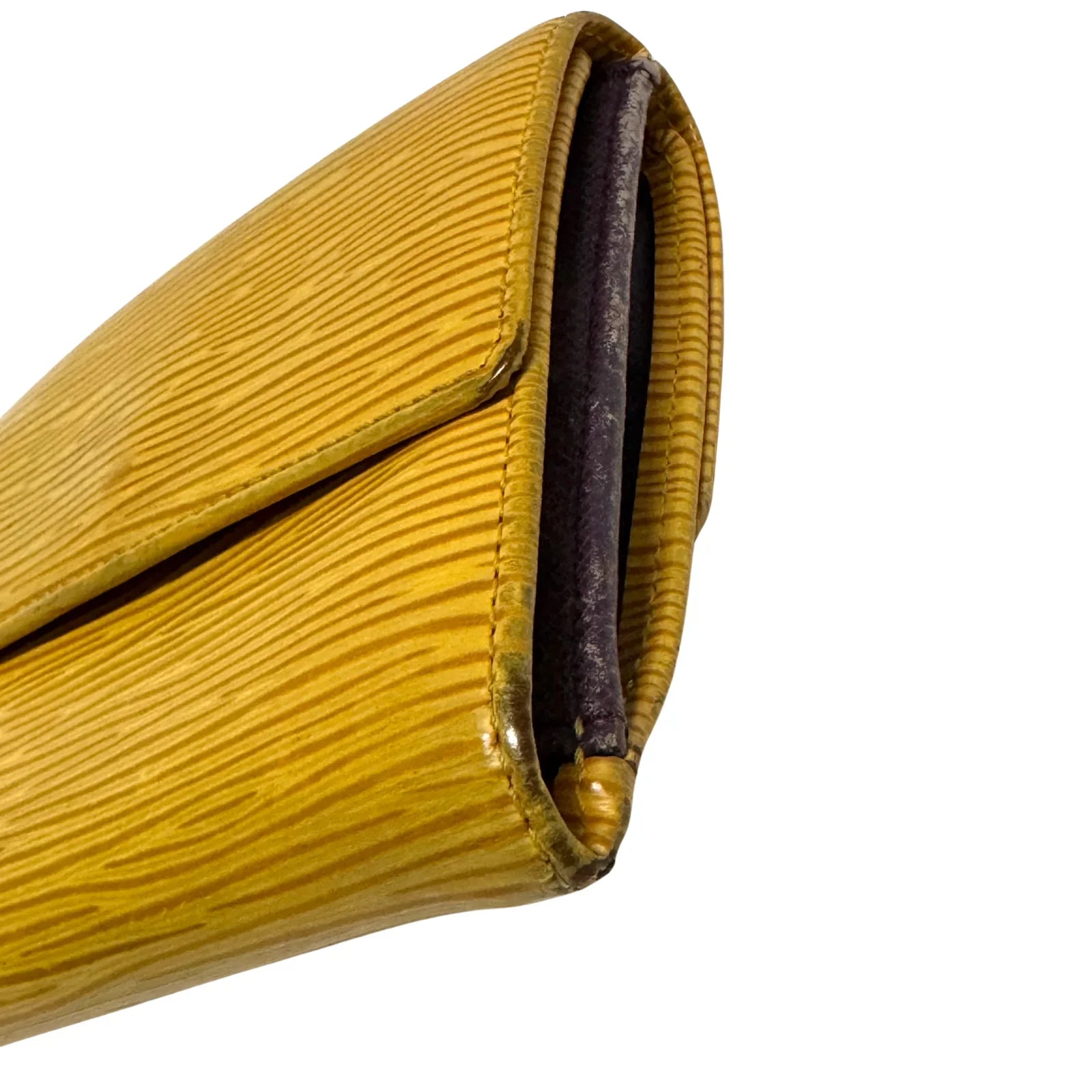 Louis Vuitton Epi Leather Wallet Yellow