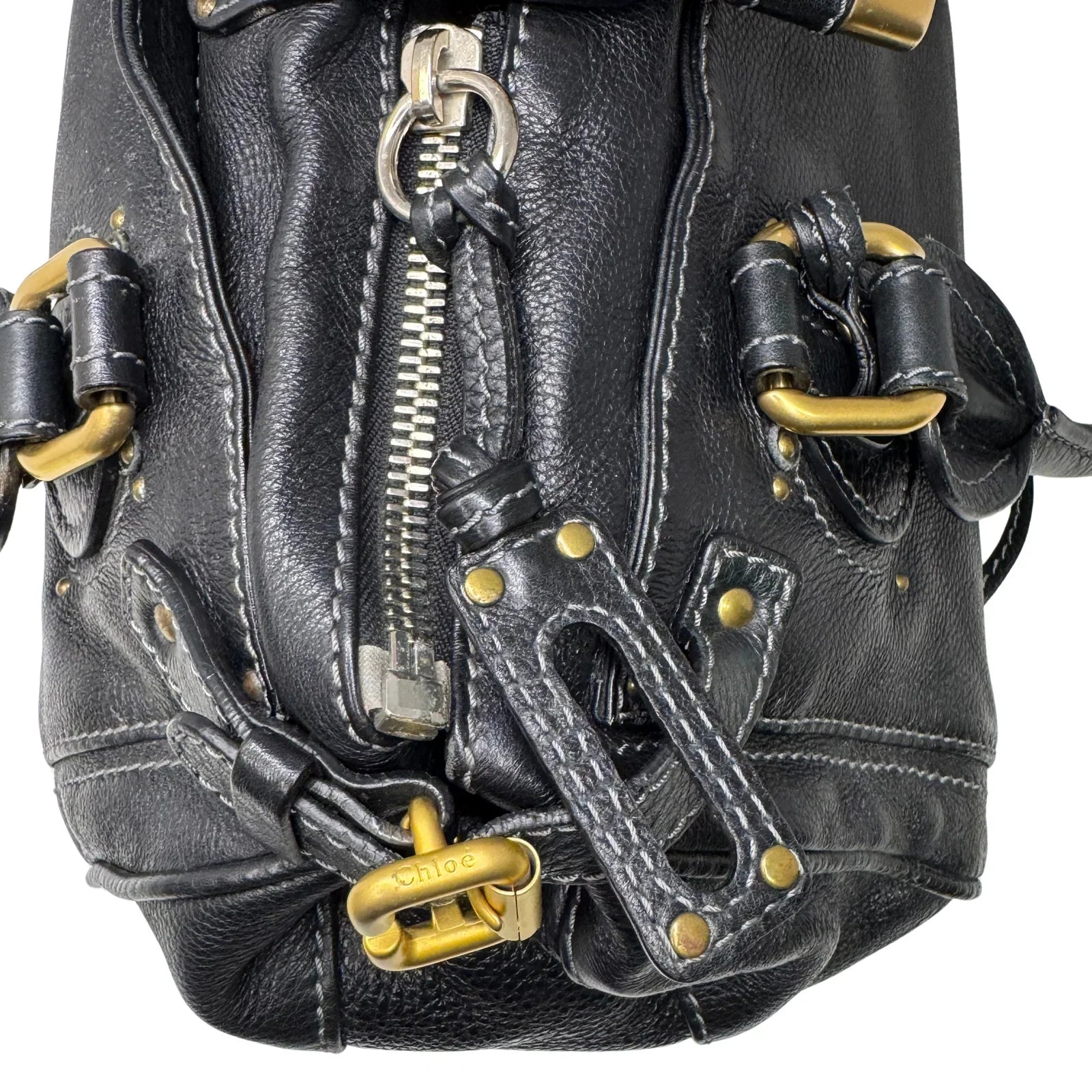 Chloe Paddington Leather Bag Black