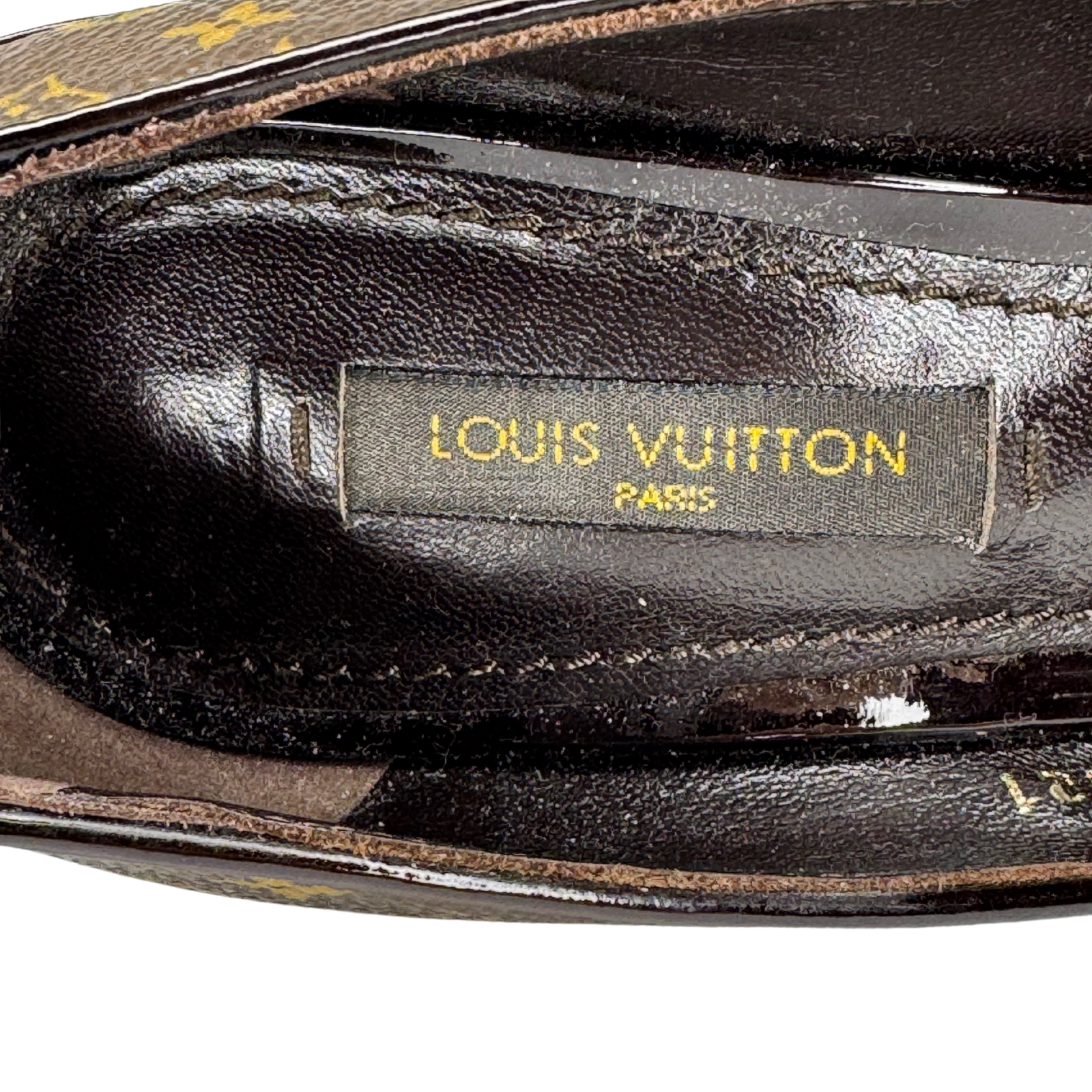 Louis Vuitton Monogram Cork Rivoli Platform Heels – Size 35