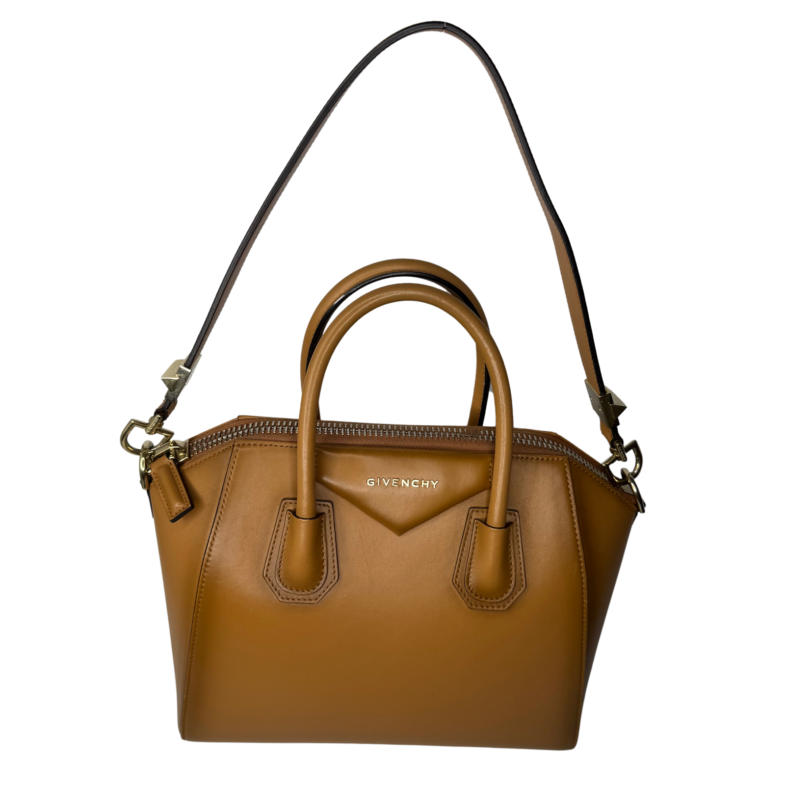 Givenchy Small Antigona Calfskin in Deep Brown Crossbody Bag