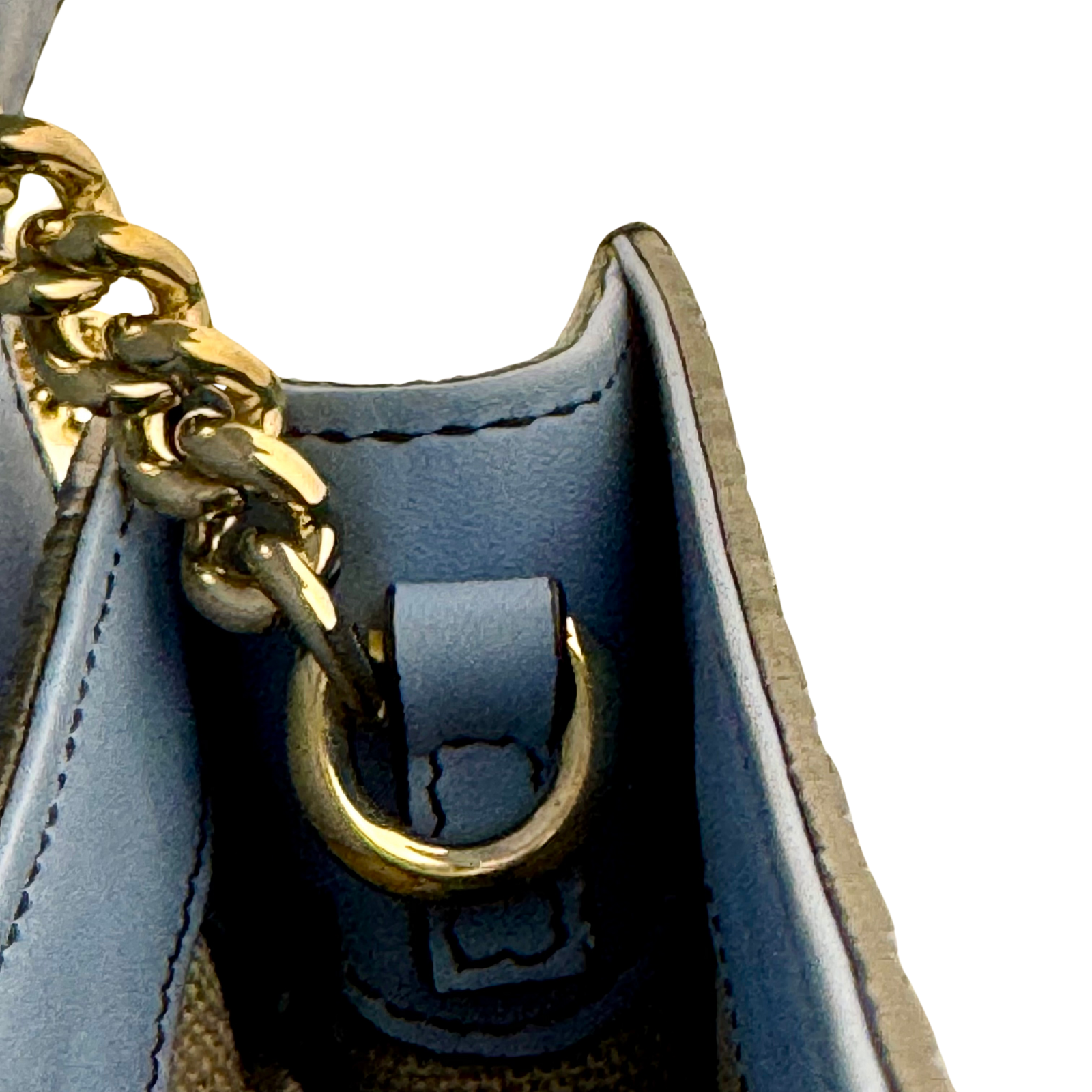 Gucci Microguccissima Mini Emily Chain Shoulder Bag – Light Blue