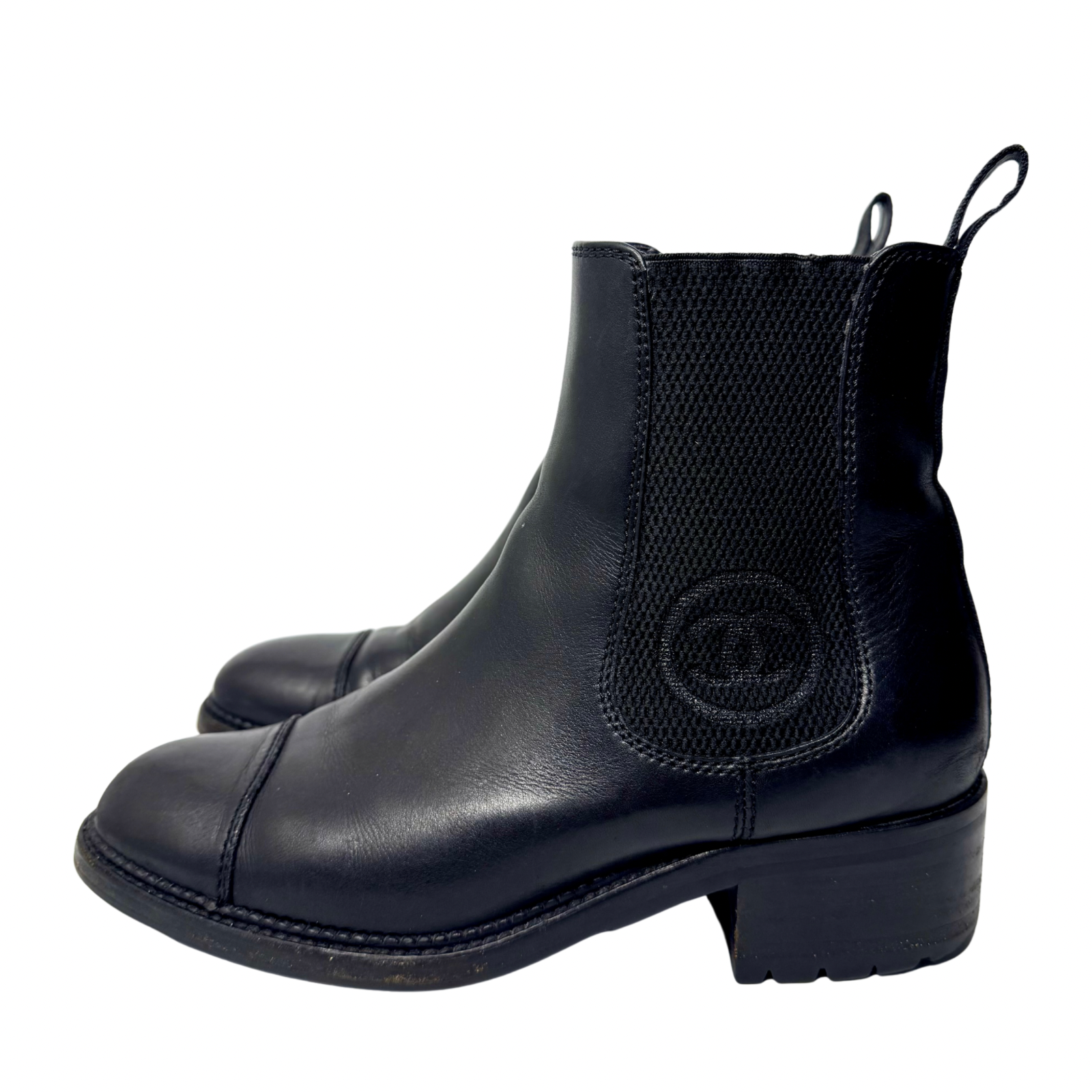 Chanel Black Calfskin Elastic Ankle Boots – Size 36