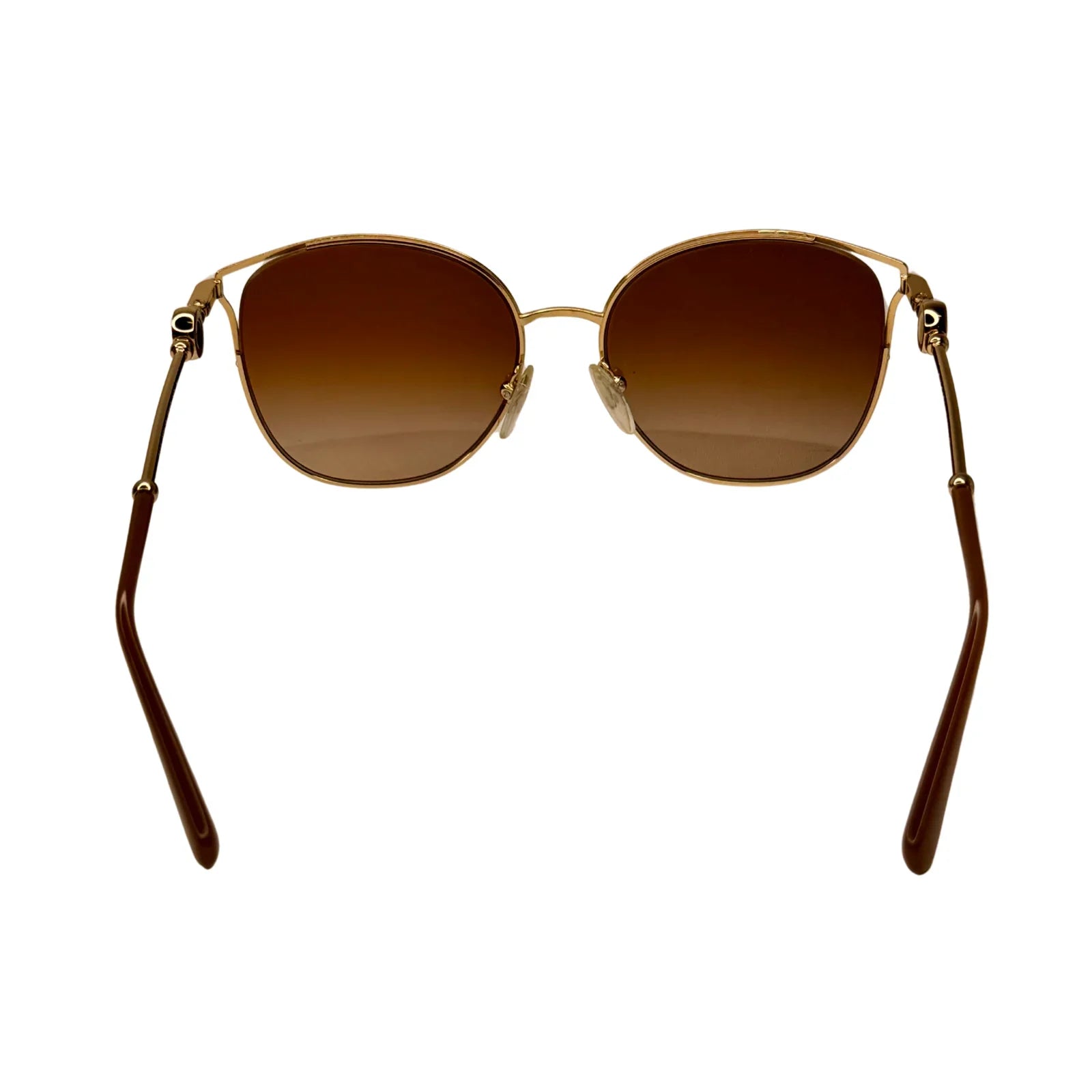 Bvlgari BV6114 Gold Metal Gradient Round Sunglasses – 2036/13