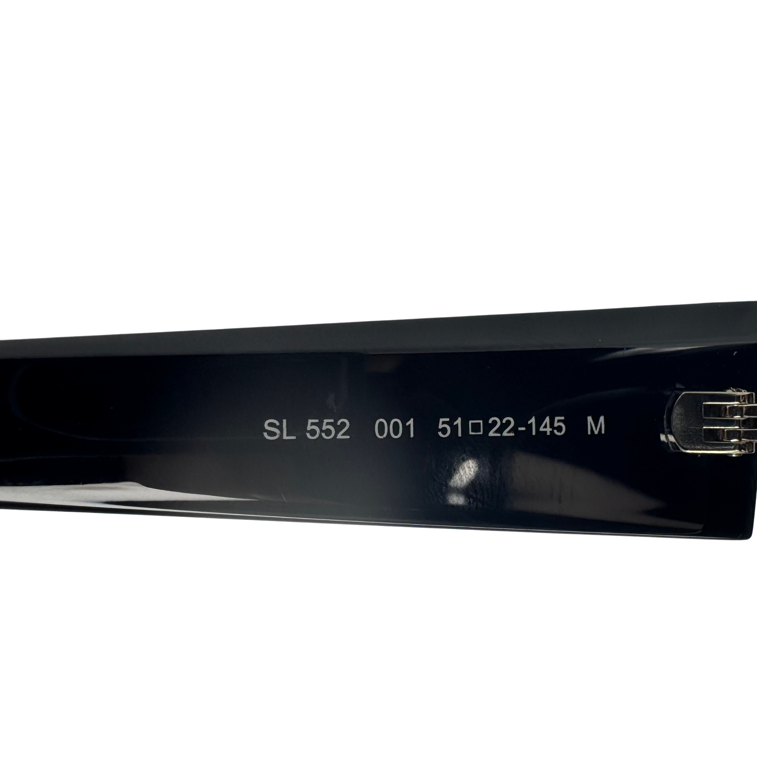 Yves Saint Laurent SL 552 001 Black Cat-Eye Sunglasses