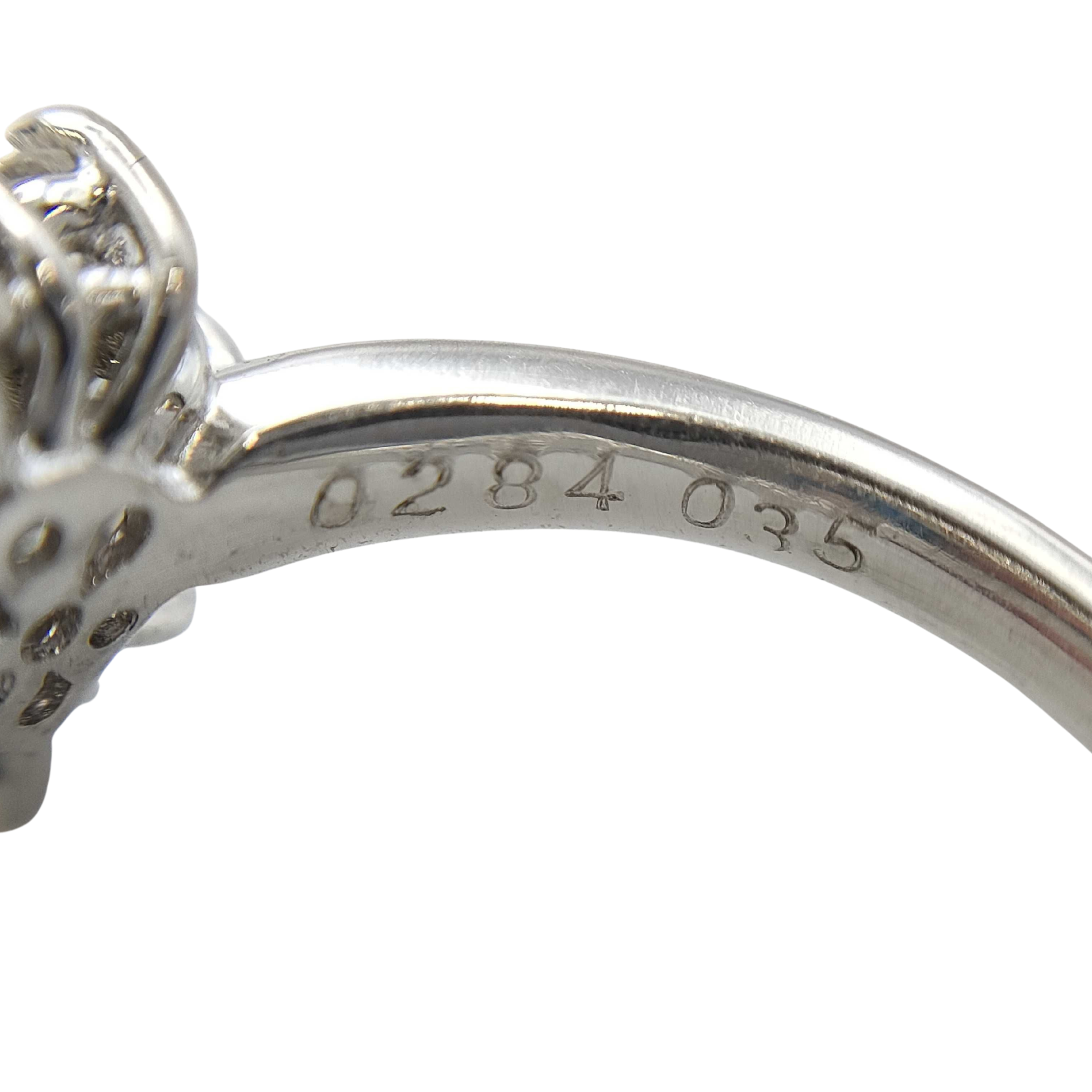 0.28Ct Natural Pink Diamond & 0.35Ct White Diamonds Halo Ring In Platinum