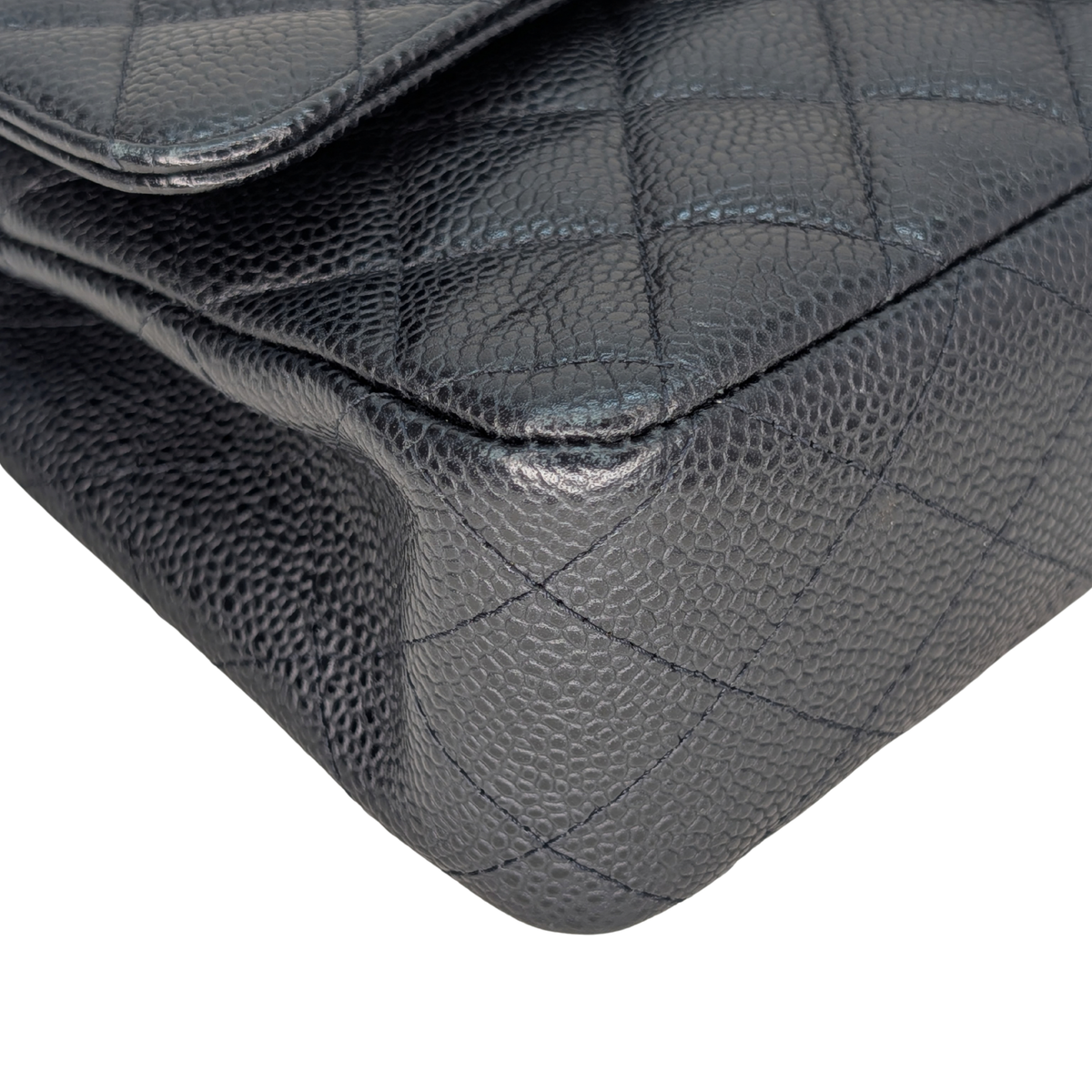 Chanel Medium Classic Double Flap Caviar Leather Black GHW