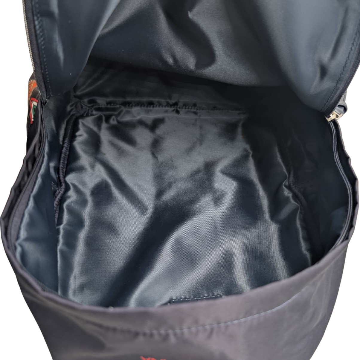 Dolce & Gabbana Backpack With Medal Print Nylon Navy Blue