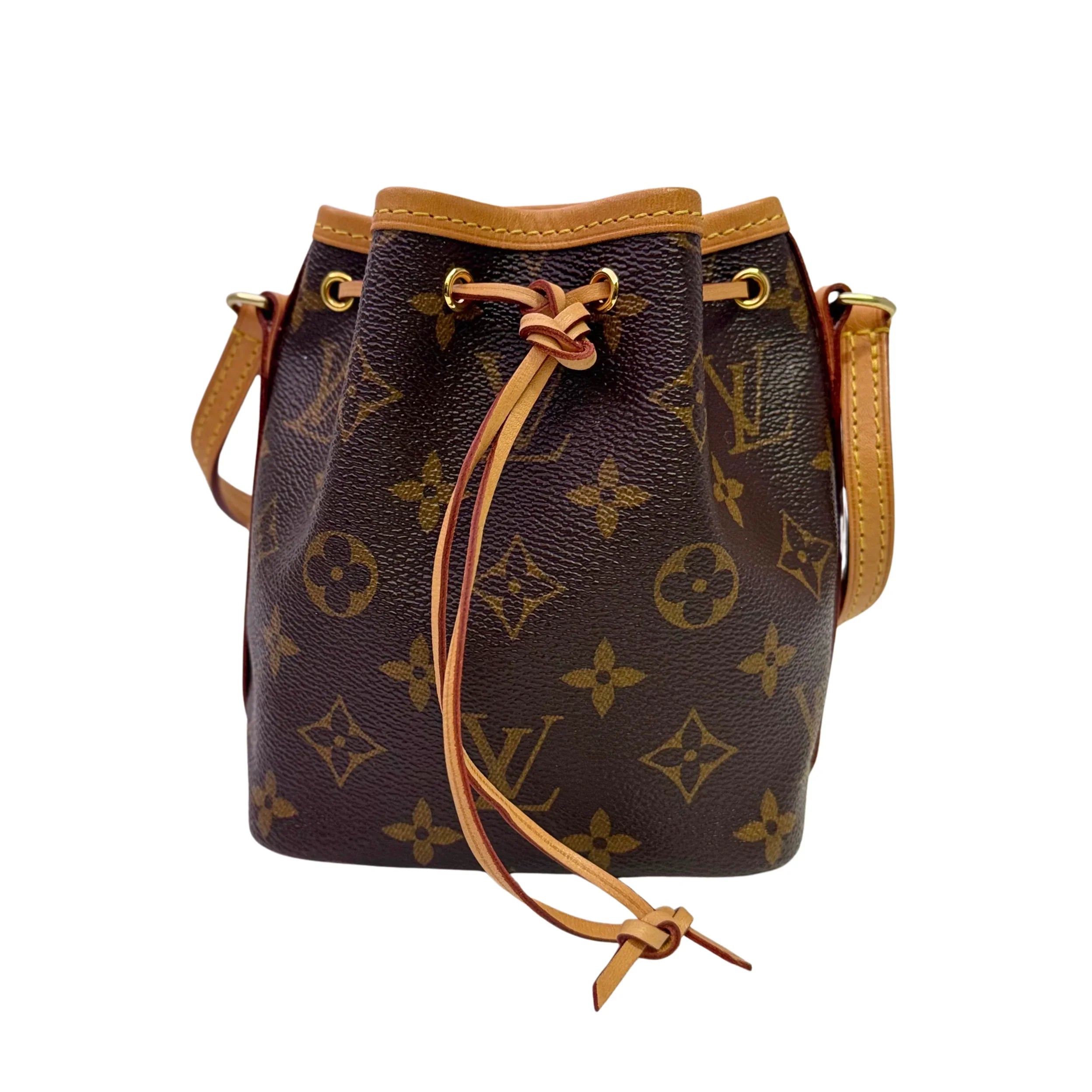 Louis Vuitton Nano Noè Shoulder Bag Monogram - Lost Designer