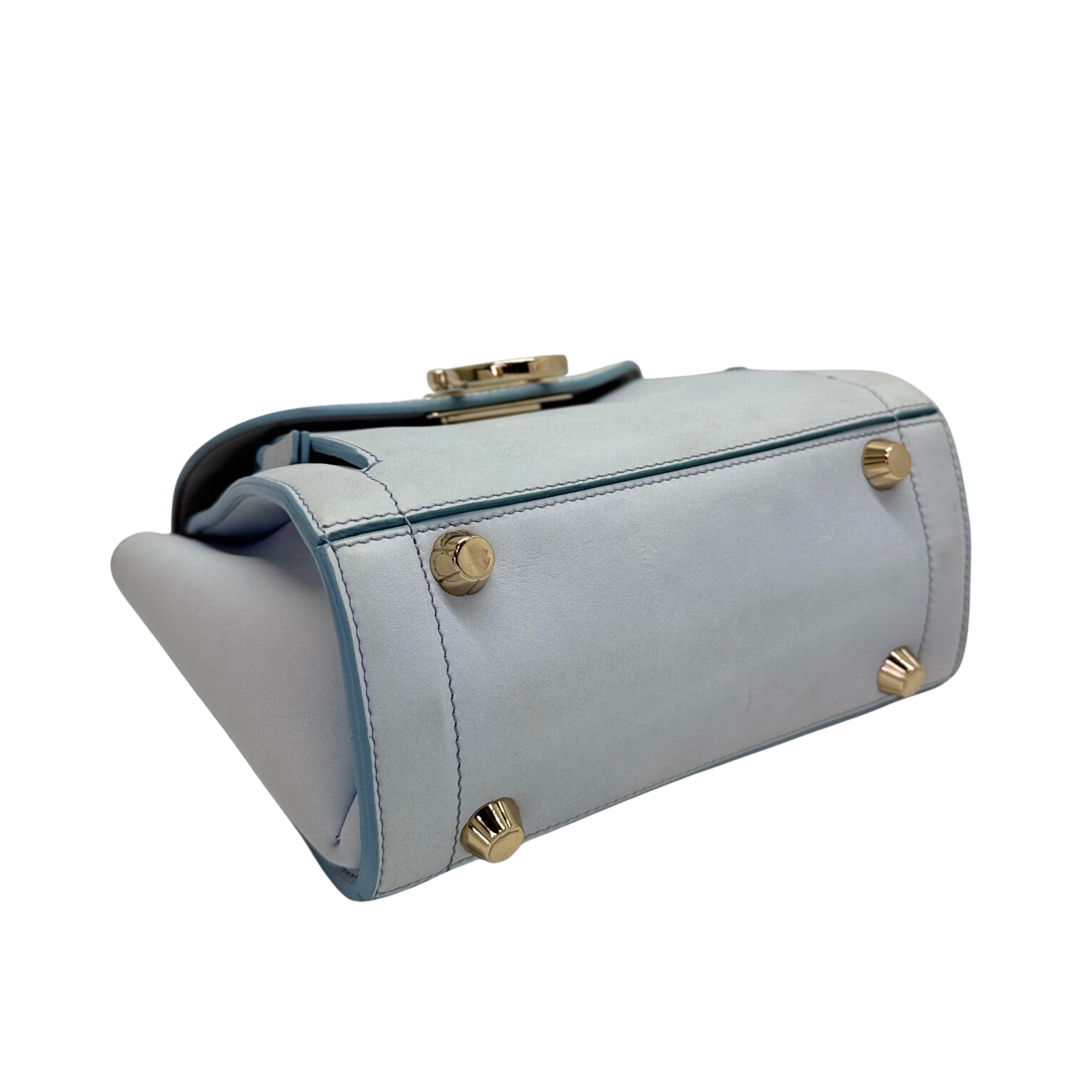 Salvatore Ferragamo Sofia Rainbow Shoulder Bag Baby Blue