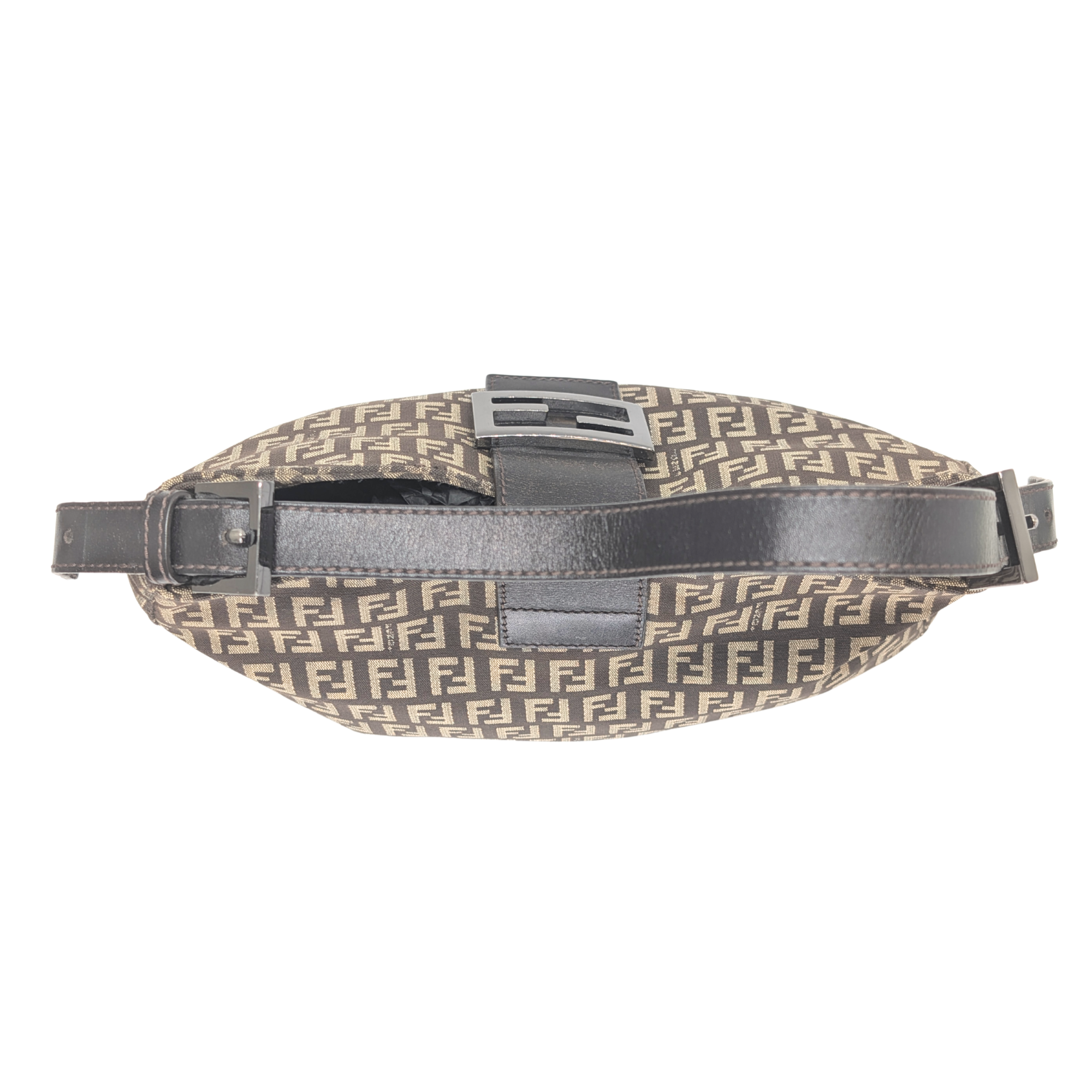 Fendi Zucchino Mamma Canvas Shoulder Bag