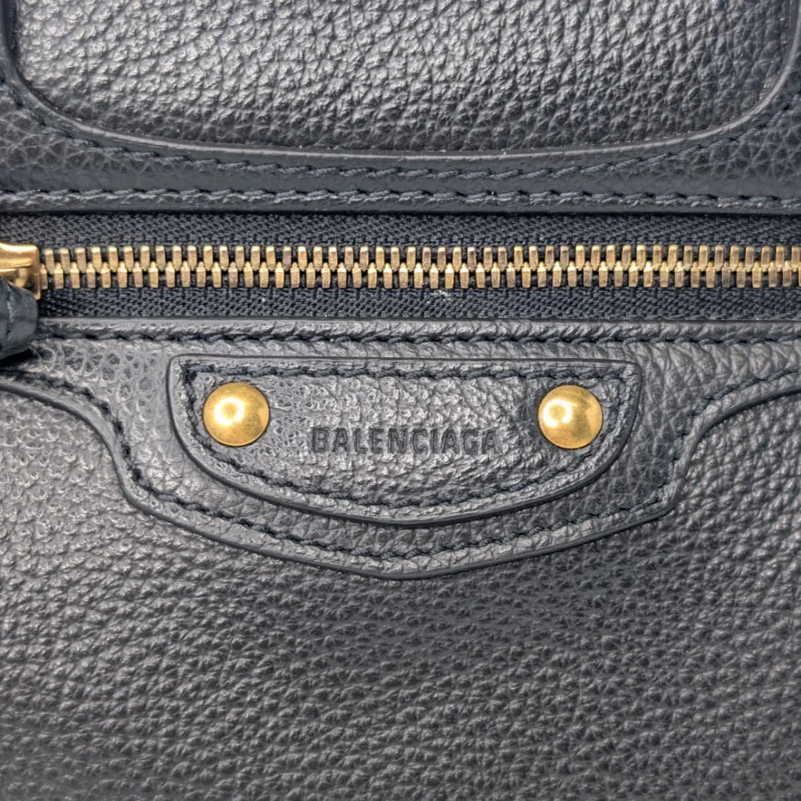 Balenciaga Neo Classic Gold Hardware Mini City Black - Lost Designer