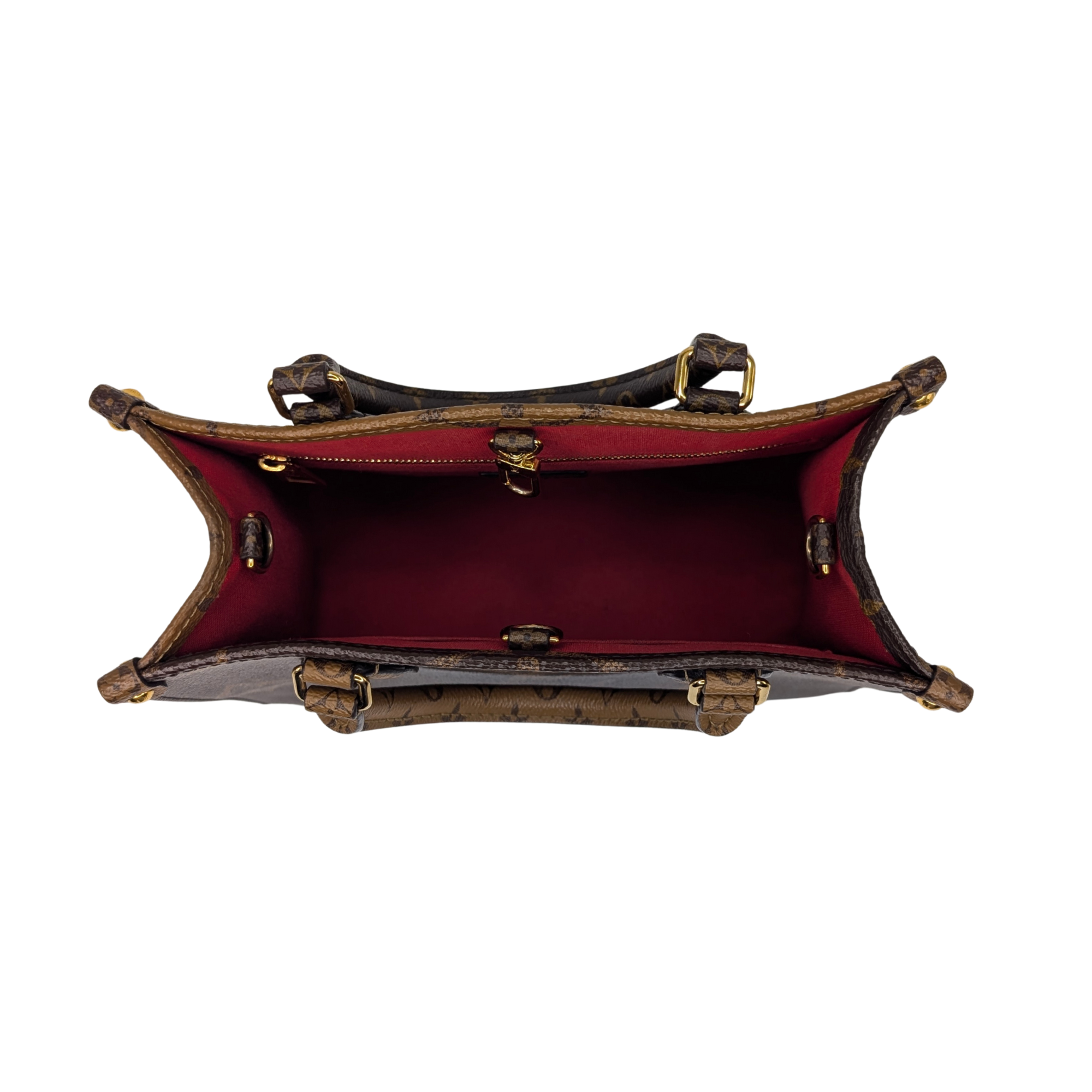 Louis Vuitton OnTheGo PM Monogram Handbag Brown