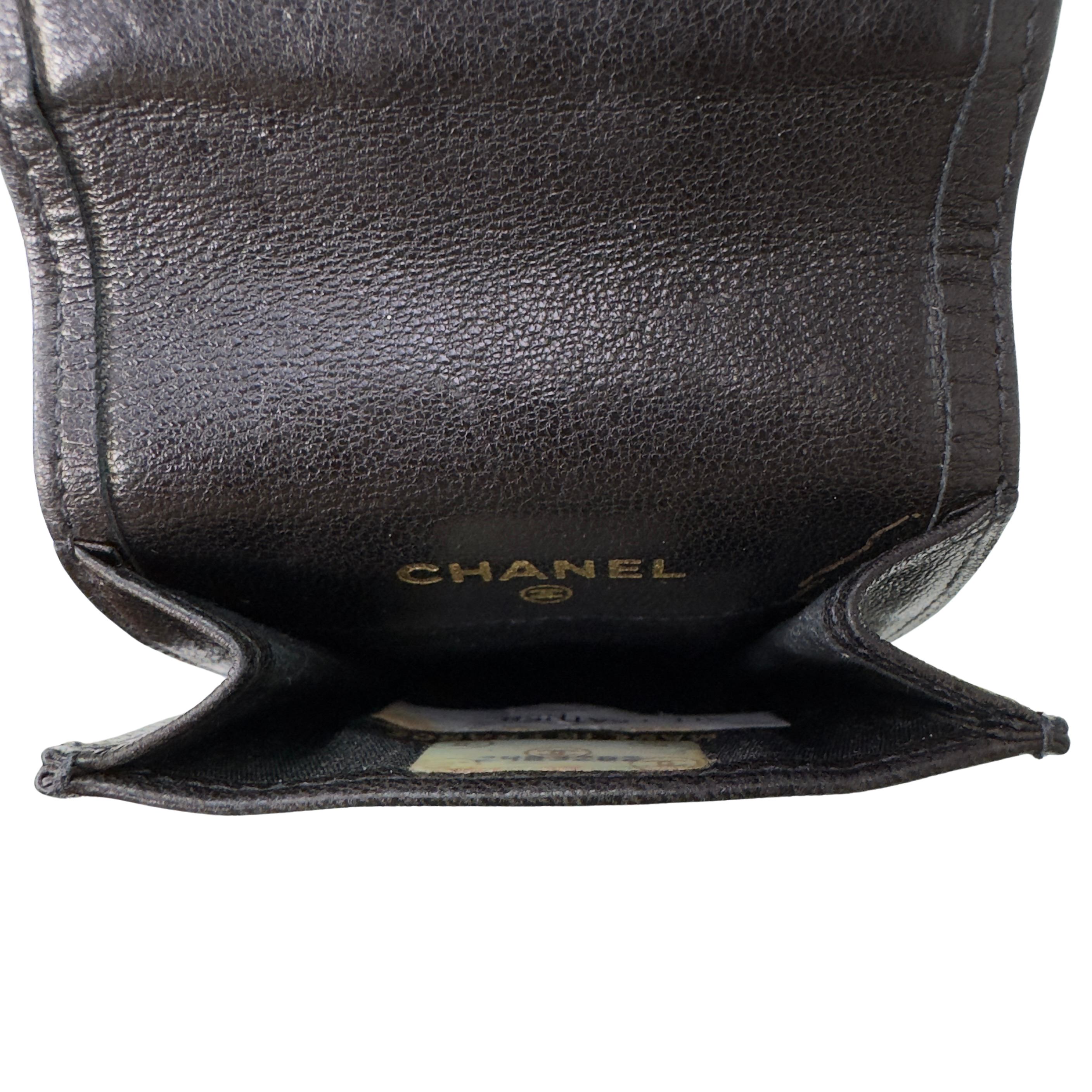 Chanel Cigarette Pouch Leather Black