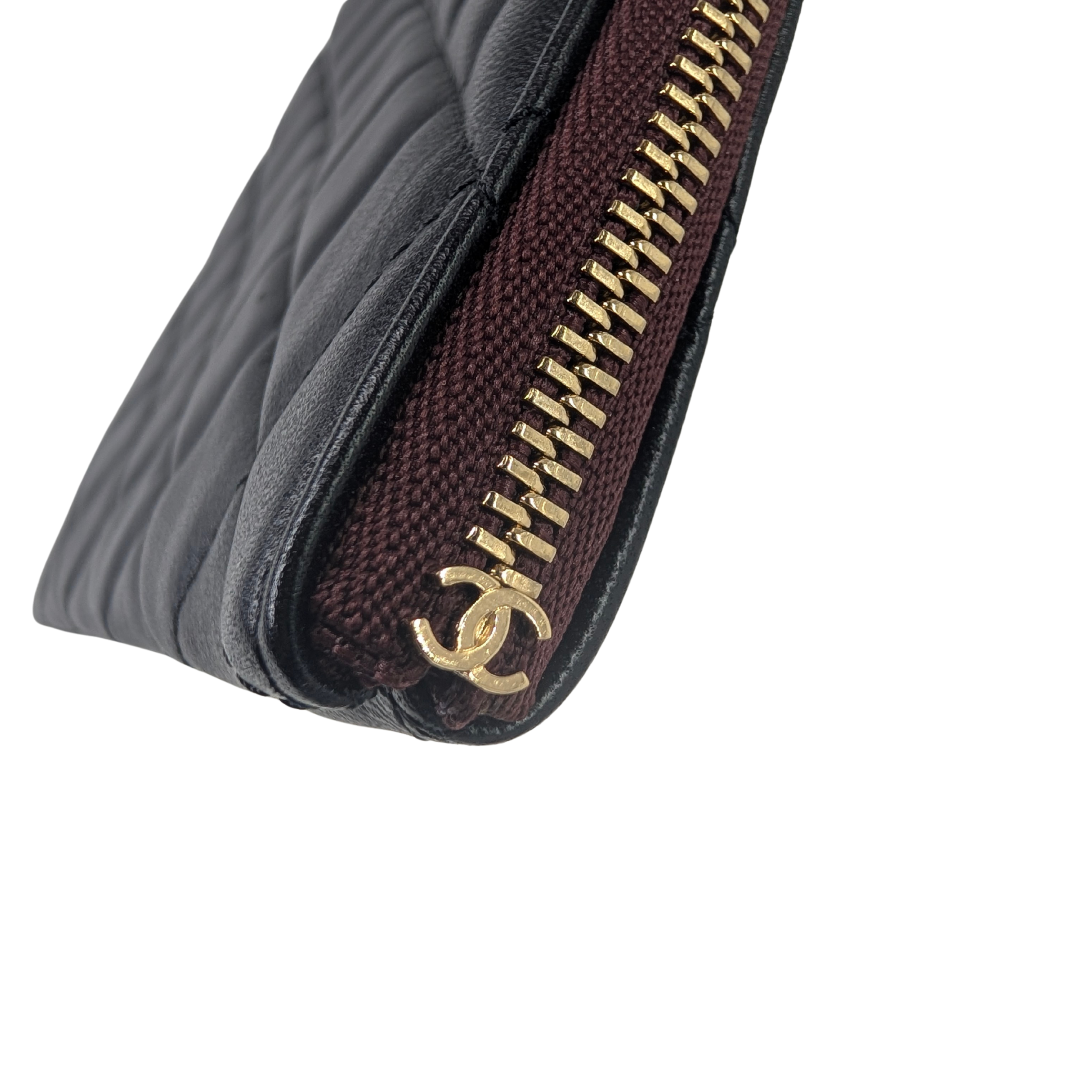 Chanel Medium O case Pouch Clutch Lambskin Black