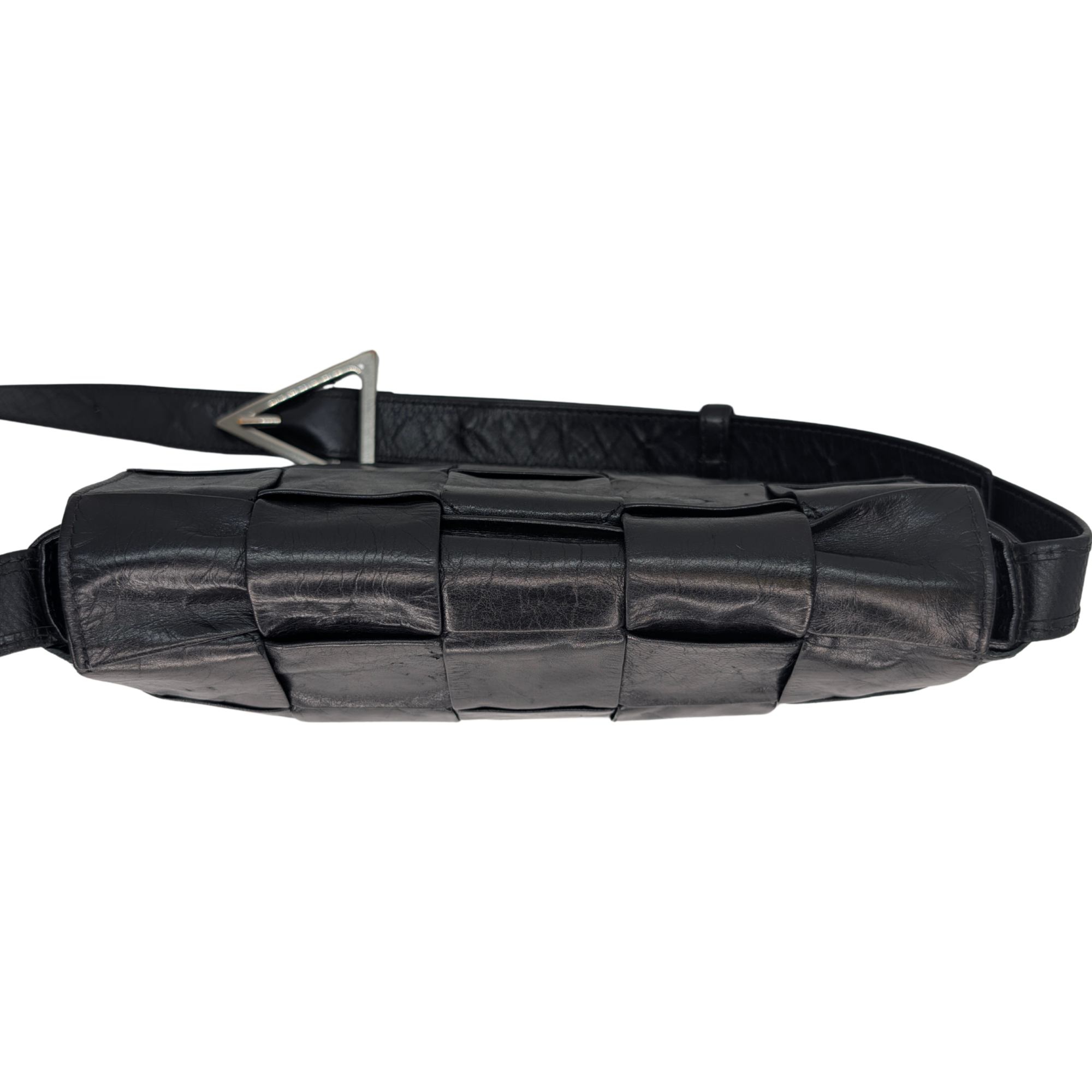 Bottega Veneta Intrecciato Cassette Bag Black