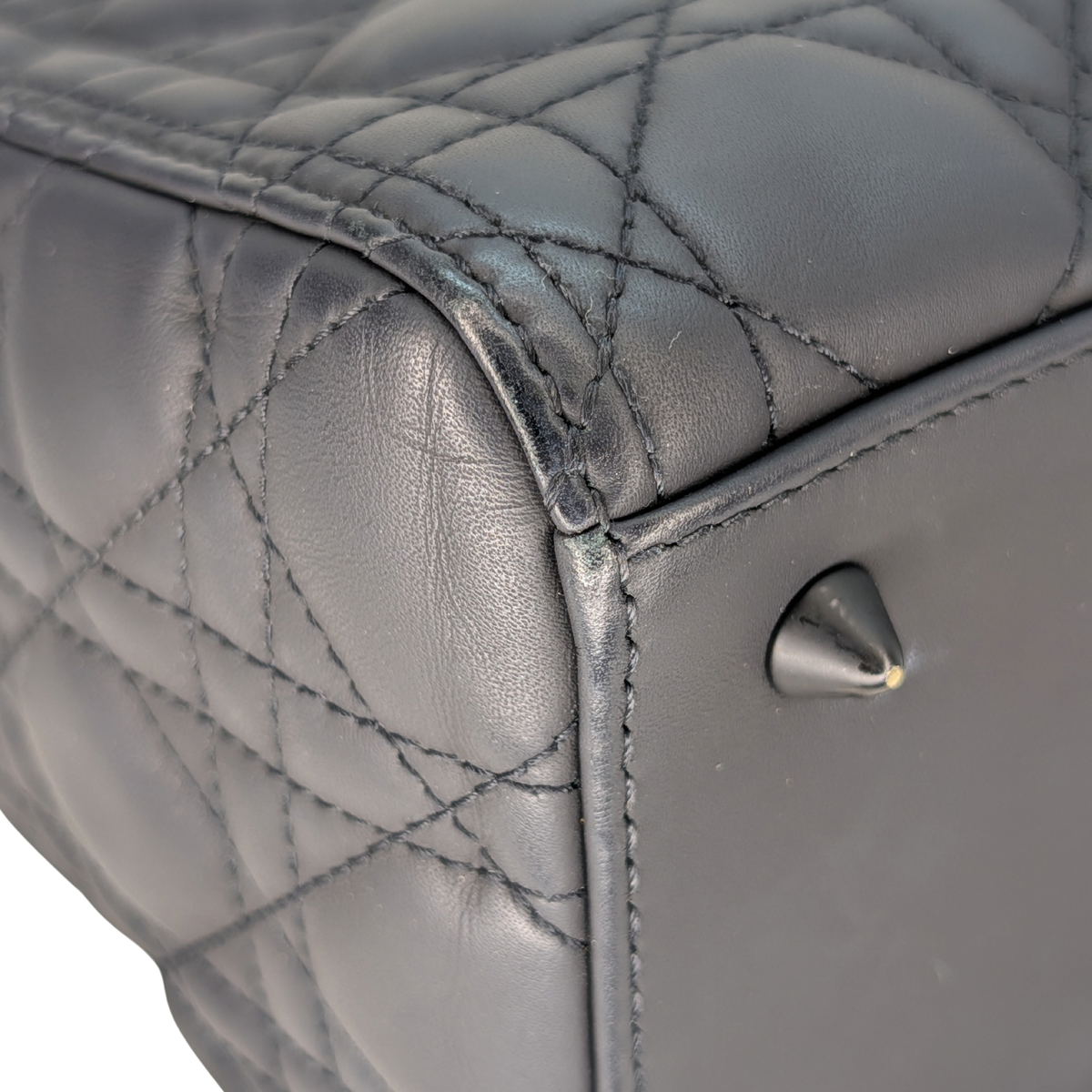 Dior Medium Lady Dior Cannage Black with Black Hardware