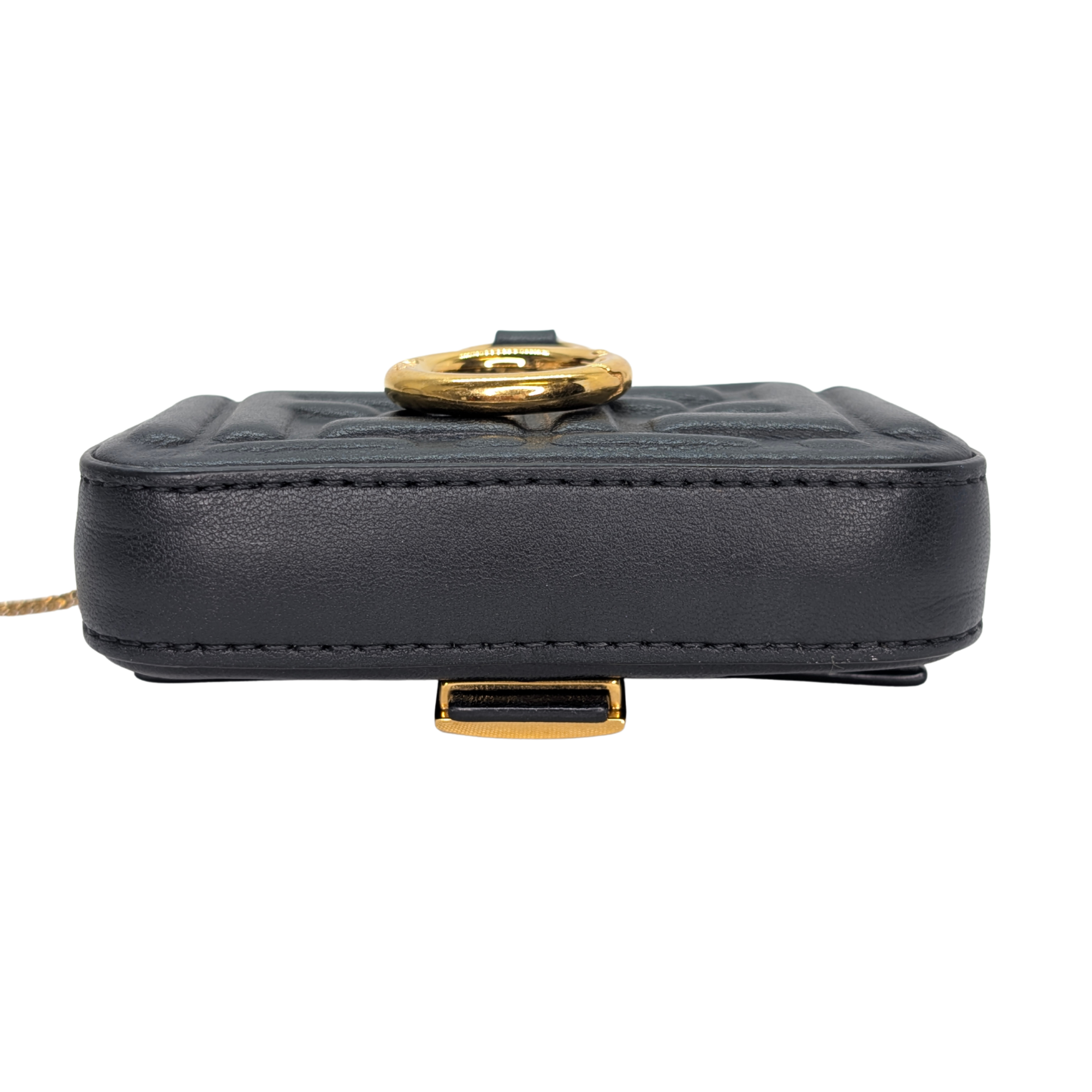 Fendi Nano Baguette Charm Bag Black