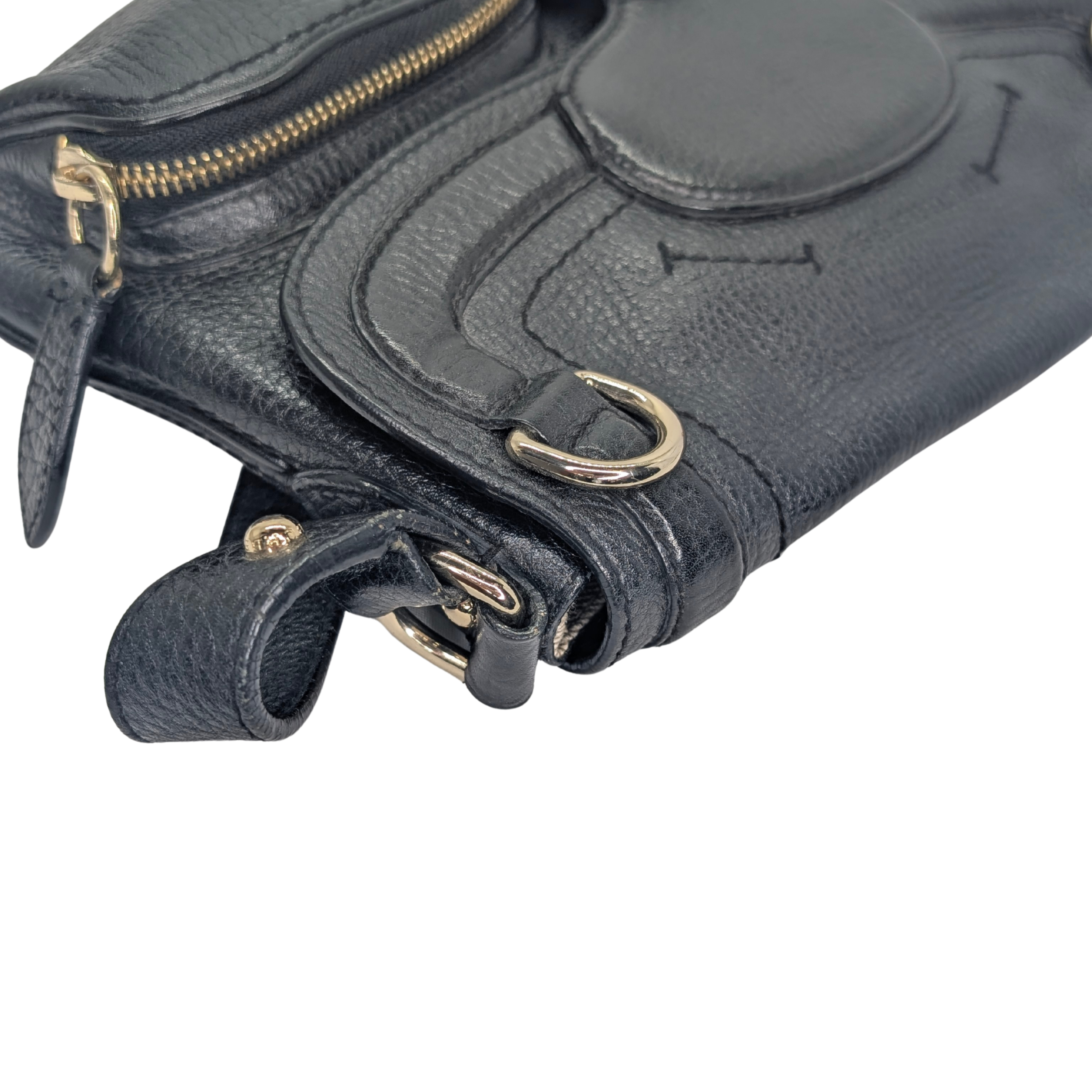 Burberry Leather Shoulder Bag Black